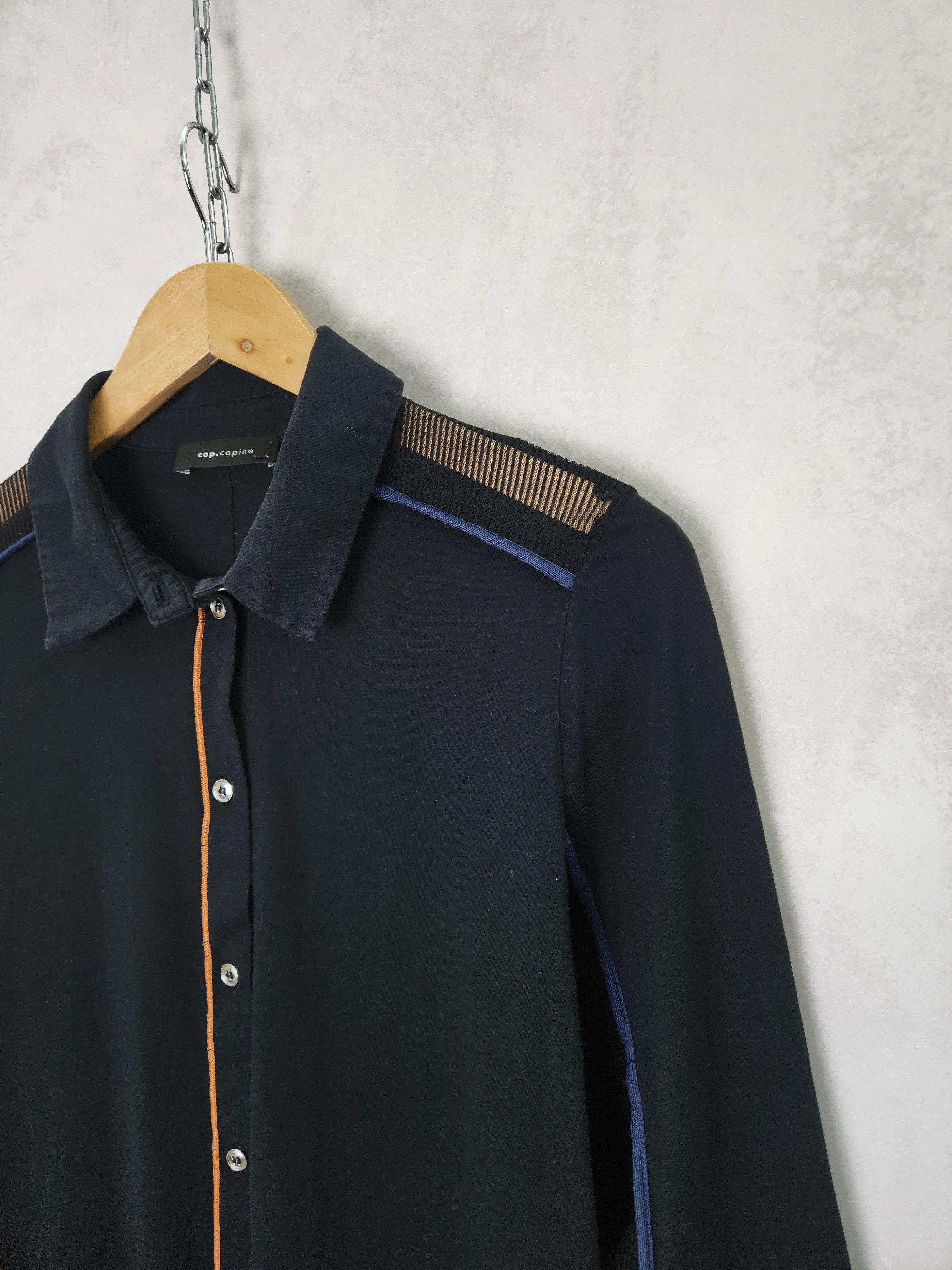 Cop Copine Cop Copine berost chemise black long sleeve polo size M Size M / US 6-8 / IT 42-44 - 6 Thumbnail