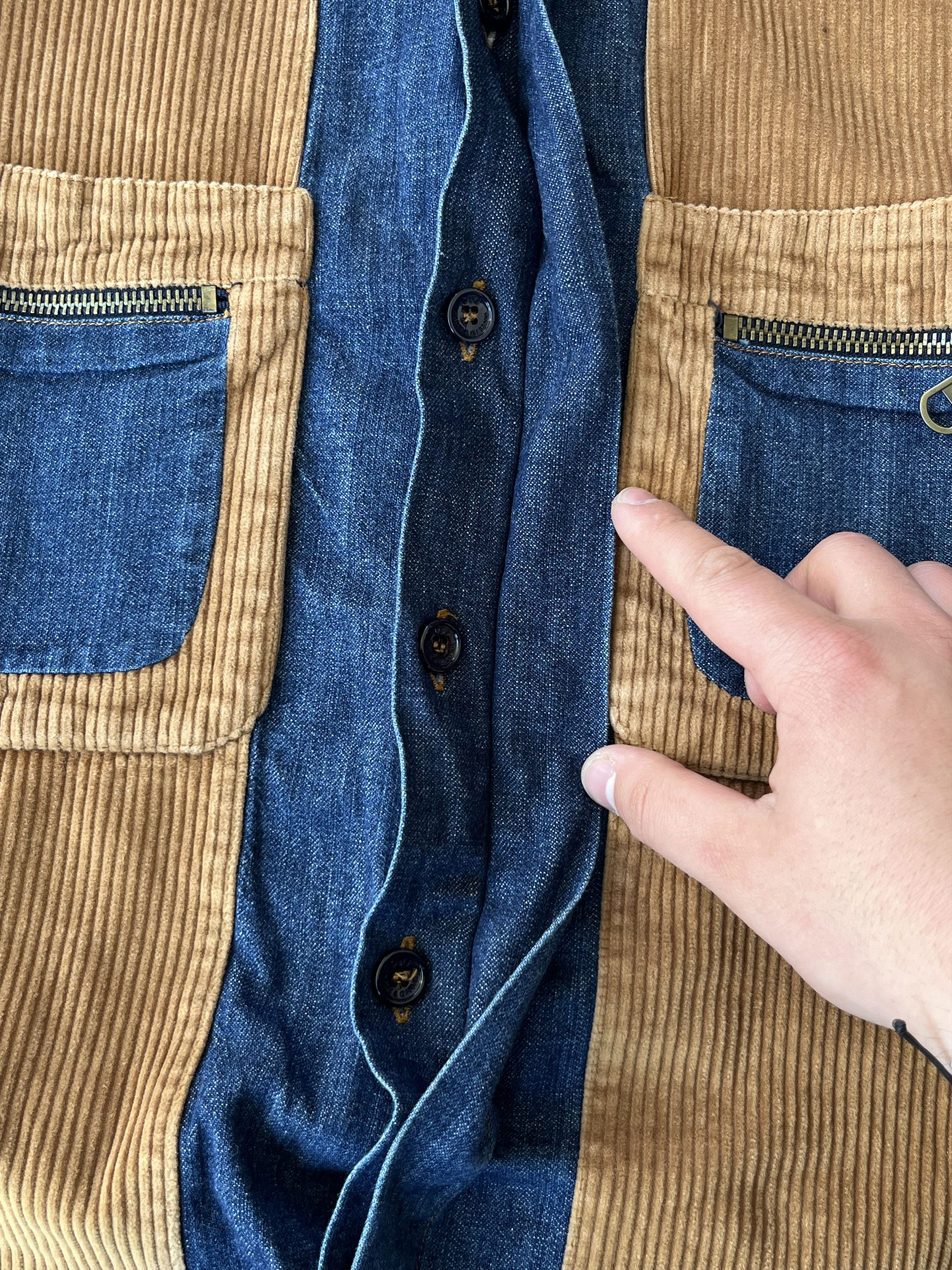 Dolce & Gabbana DOLCE&GABBANA Vintage Denim Corduroy Shirt 2000s Size US L / EU 52-54 / 3 - 12 Thumbnail