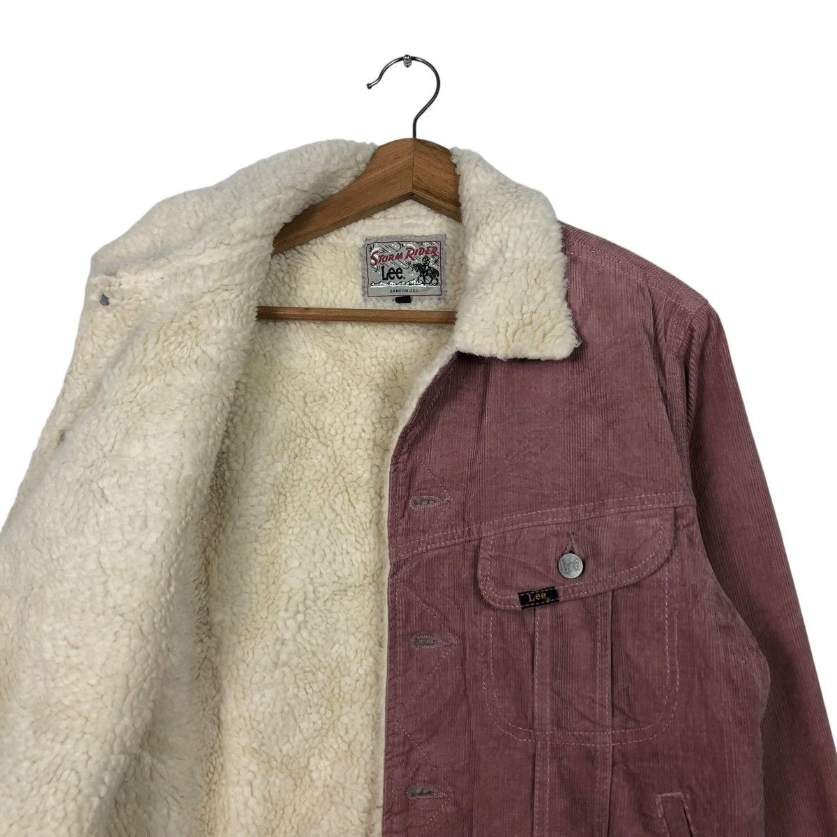 Japanese Brand 🔥VTG BIKER TRUCKER JACKET SHERPA LINING LEE STORM RIDER Size US M / EU 48-50 / 2 - 14 Thumbnail