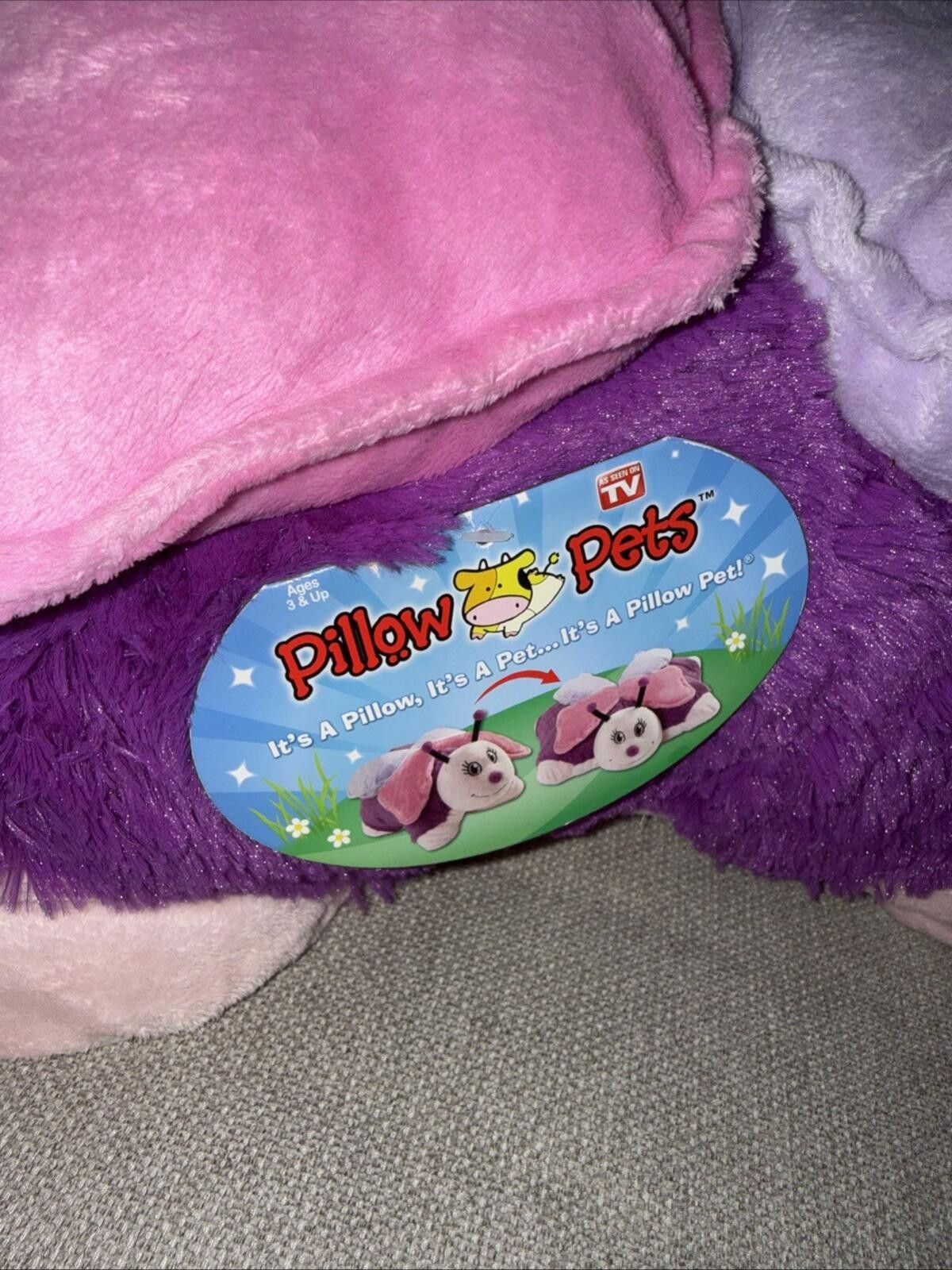 Other Pillow Pet 2010 Fluttery Butterfly Plush NWT Vintage Rare18” Size ONE SIZE - 3 Thumbnail