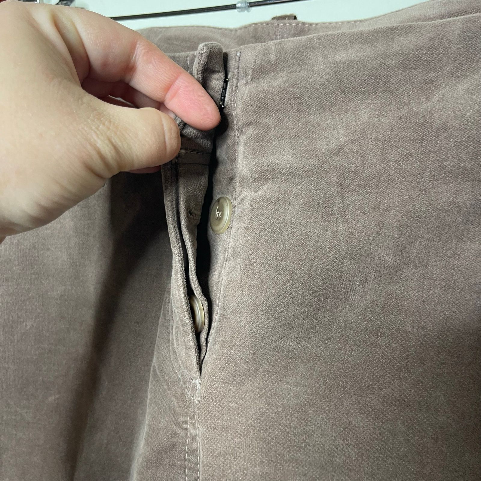 Brunello Cucinelli Brunello Cucinelli chocolate velvet mid rise trousers sz 10 Size 32" / US 10 / IT 46 - 7 Thumbnail
