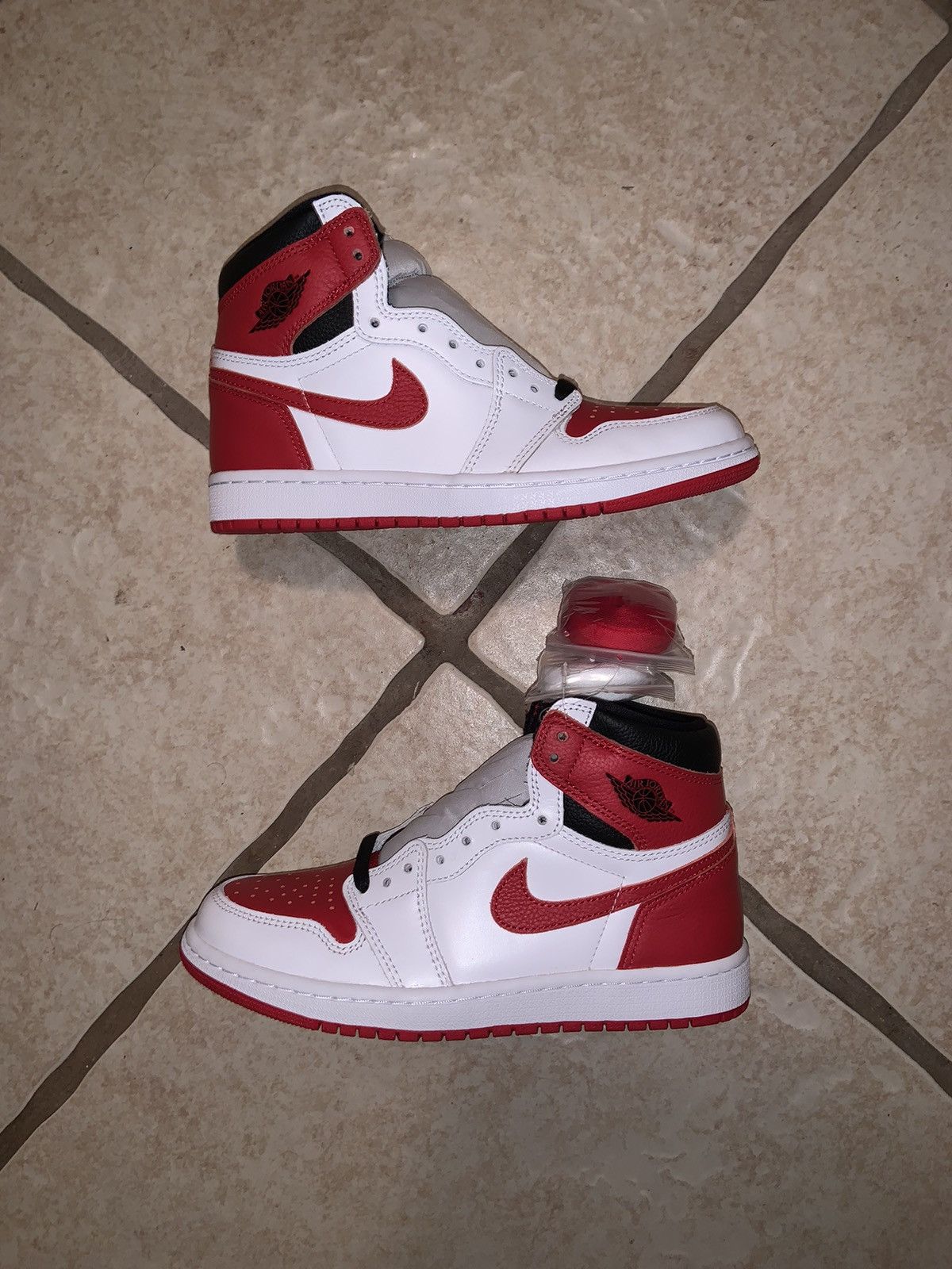 image of Jordan Brand 1 Heritage Size 6 Men’S Shoes in White, Men's