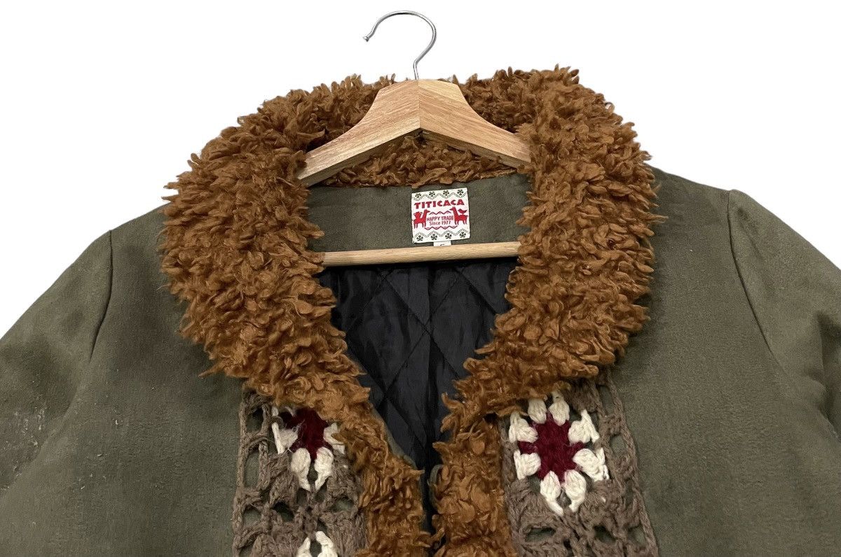 Japanese Brand Vintage Titicaca Knitted Design Hook Buttons Jacket Size US M / EU 48-50 / 2 - 6 Thumbnail