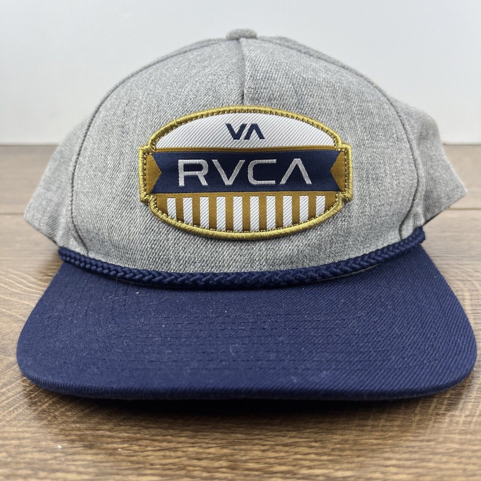 RVCA RVCA Snapback Hat RVCA Hat Gray Cap Adjustable Hat Gray Adul Size ONE SIZE - 3 Thumbnail