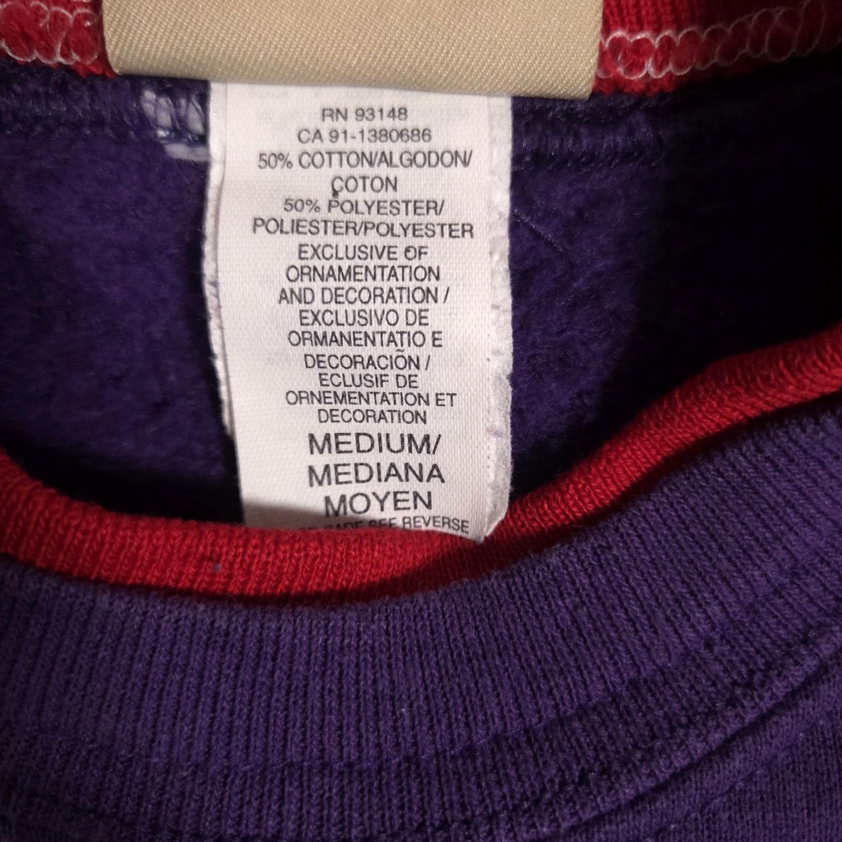 Vintage VINTAGE Top Stitch Shirt Womens M Purple Red Hat Society Embroidered Fleece Size M / US 6-8 / IT 42-44 - 6 Thumbnail
