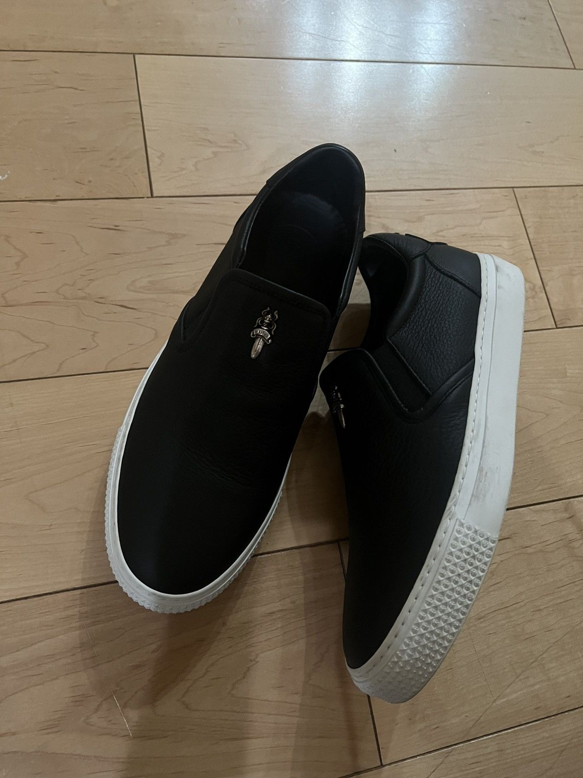 Chrome Hearts Chrome hearts dagger leather slip on shoes Size US 8 / EU 41 - 5 Thumbnail