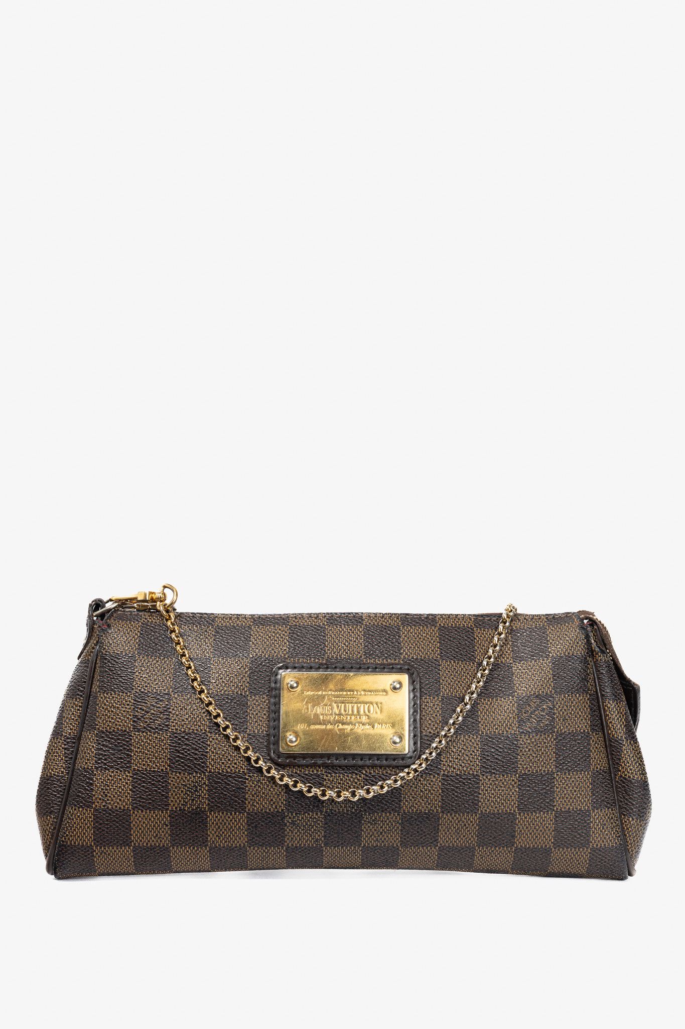 Louis Vuitton Louis Vuitton Eva Damier Ebene Canvas Clutch Size ONE SIZE - 1 Thumbnail