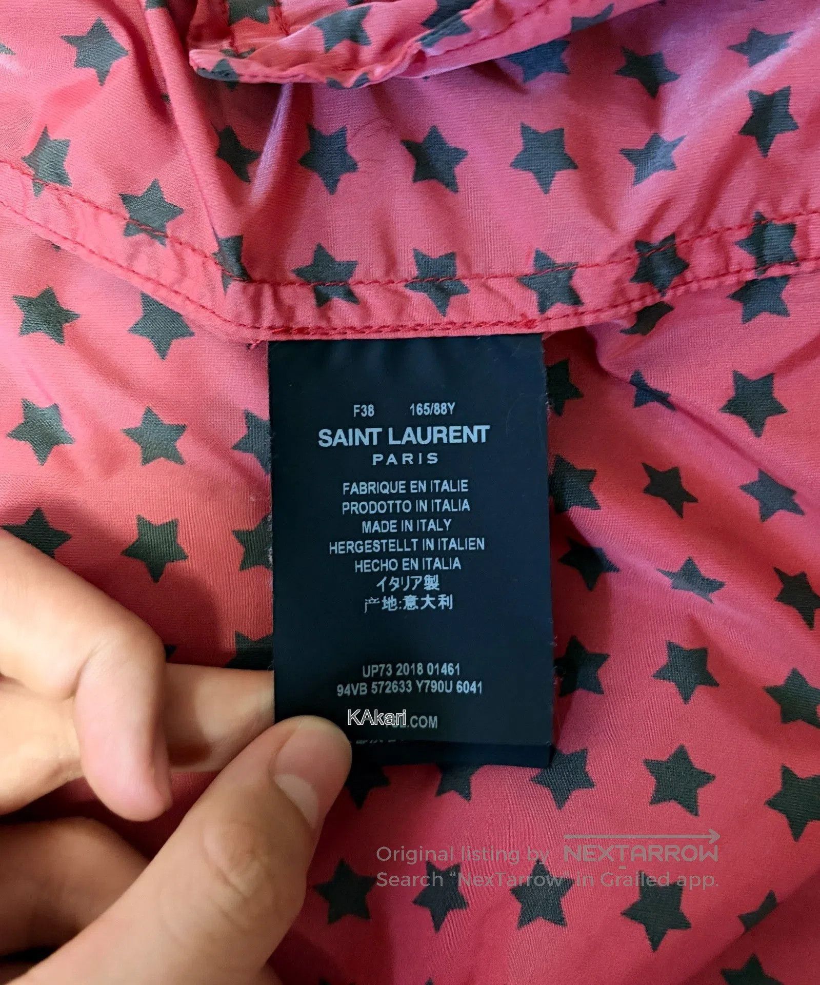Saint Laurent Paris Saint Laurent SLP 2019 Star Red Jacket. Size US M / EU 48-50 / 2 - 4 Thumbnail