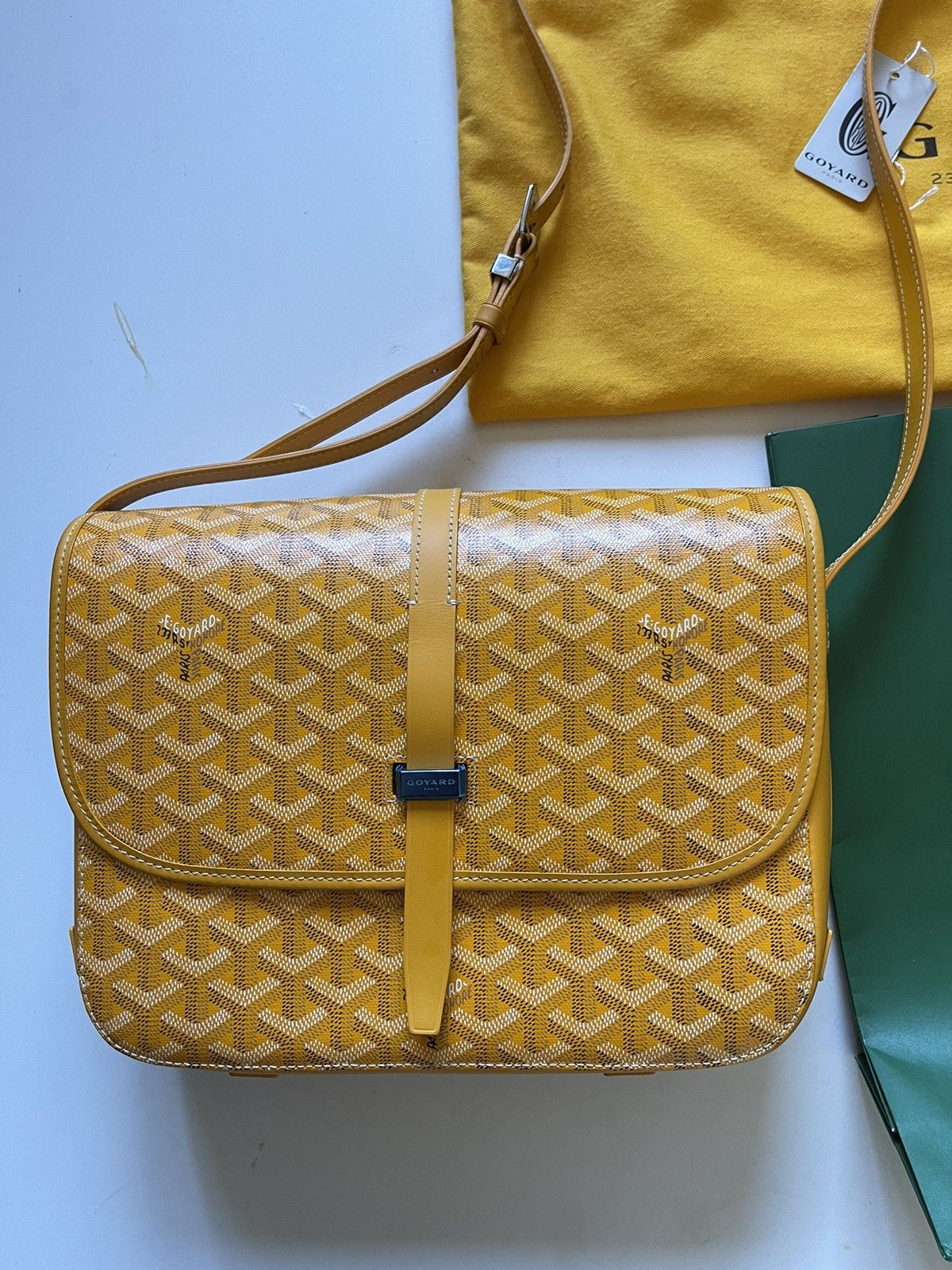 image of Goyard Belvedere Pm Yellow, Men's