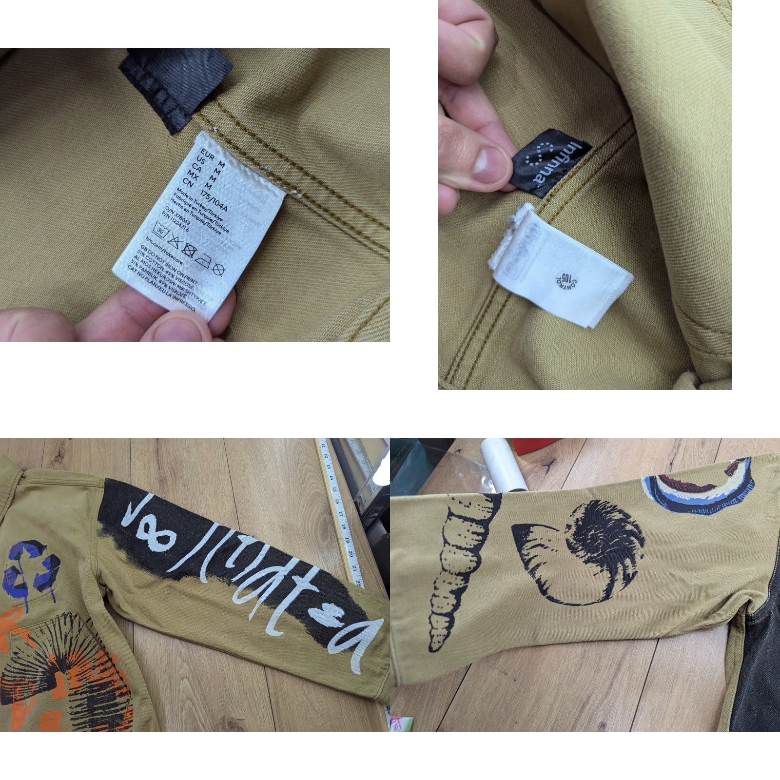 H&M H&M x New Cotton Project x Infinna 2022 Mens Sz M Jacket Graphic Streetwear Size US M / EU 48-50 / 2 - 10 Thumbnail