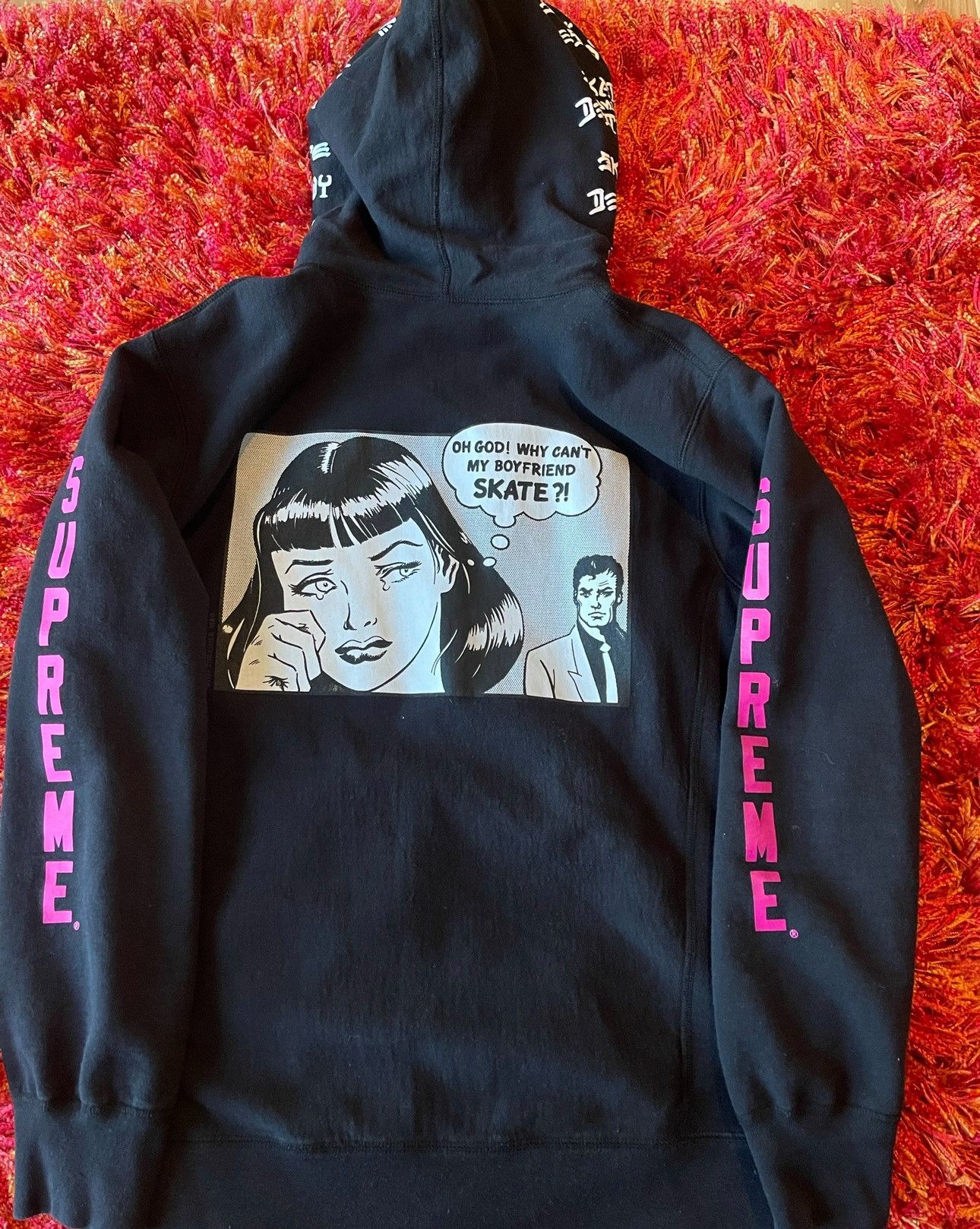 image of Supreme x Thrasher Boyfriend Hoodie S/s17 XL in Black, Men's