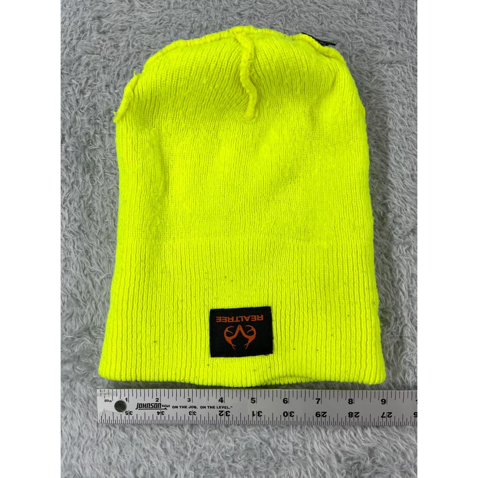 Realtree Realtree Beanie Hat Adult One Size Yellow Knit Acrylic Realtree Camping Fishing Hunting Logo Beanie Mens Unisex Seasonal Lightweight Adjustable Size ONE SIZE - 5 Thumbnail