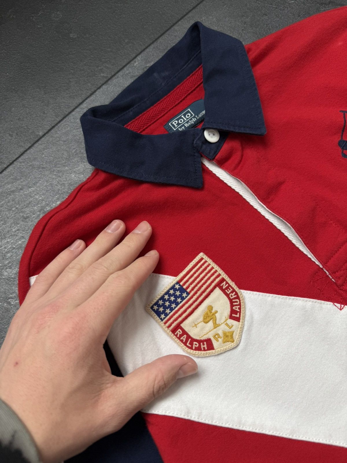 Polo Ralph Lauren × Vintage Vintage polo Ralph Lauren rugby long sleeve Size US XS / EU 42 / 0 - 3 Thumbnail