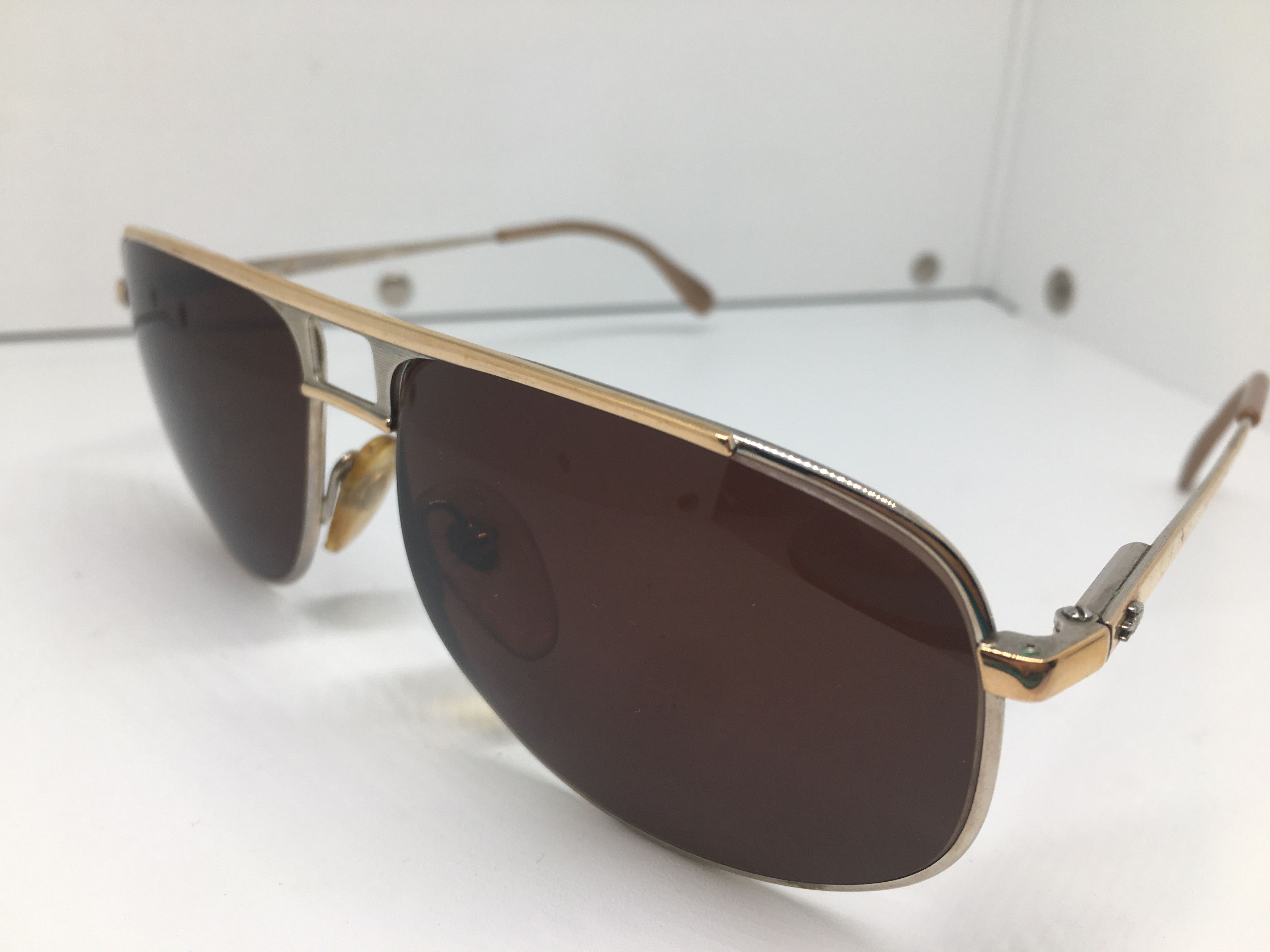 Lacoste Vintage Lacoste Gold Silver Aviator Sunglasses Frame Size ONE SIZE - 3 Thumbnail