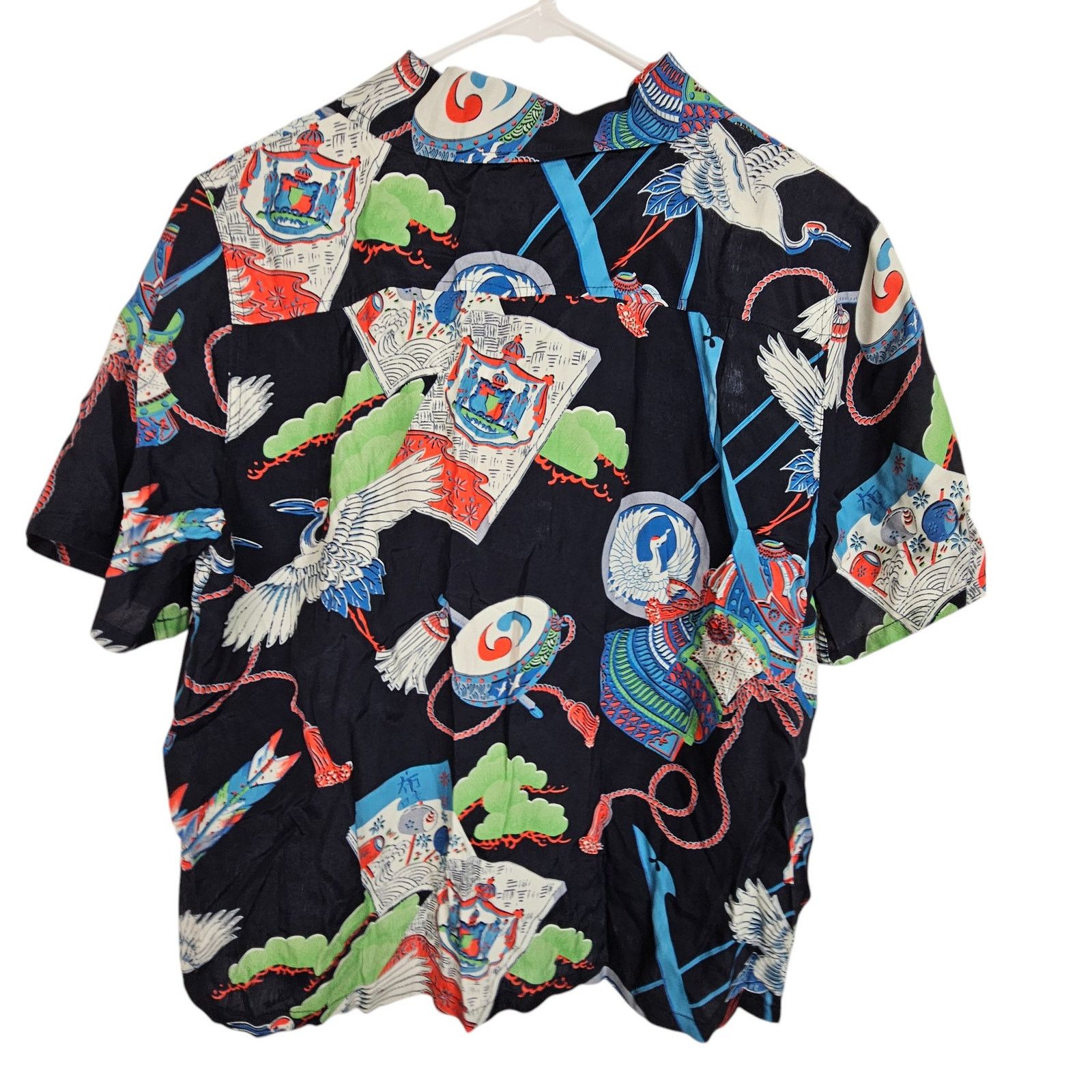 RE/DONE Re/DoneWomens Japanes Tsuru Hawaiian Crane Shirt Size M Bird Size M / US 6-8 / IT 42-44 - 9 Thumbnail