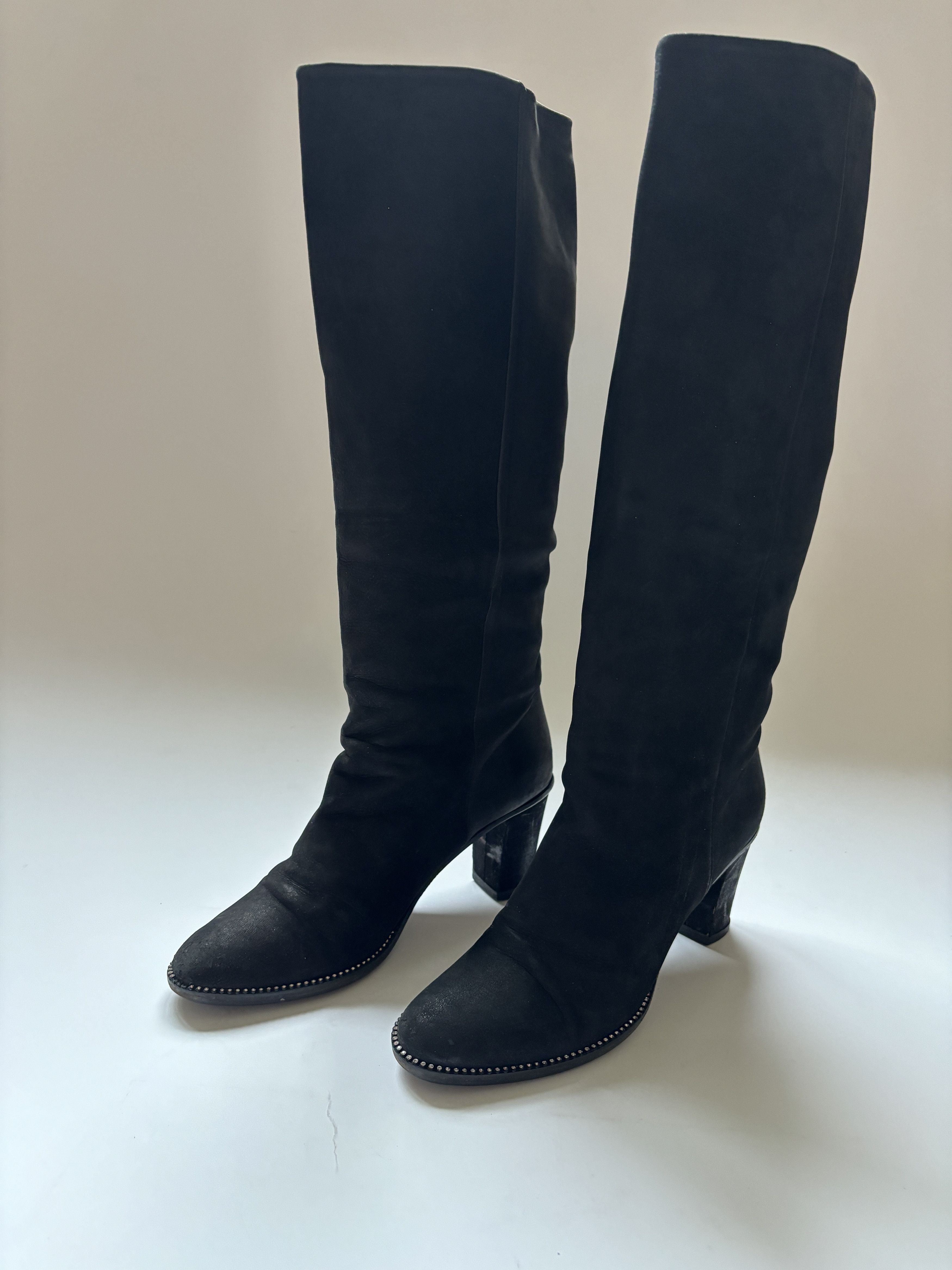 Maison Margiela ⚡️QUICK SALE⚡️Maison Margiela High Leather/Suede Black Boots Size US 8 / IT 38 - 2 Thumbnail