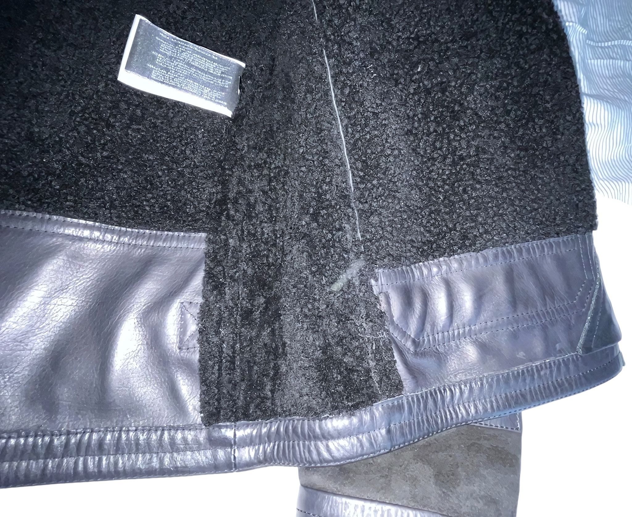 Ralph Lauren Black Label LAMB FUR SHEARLING CALFSKIN SUEDE LEATHER BOMBER JACKET Size US S / EU 44-46 / 1 - 5 Thumbnail