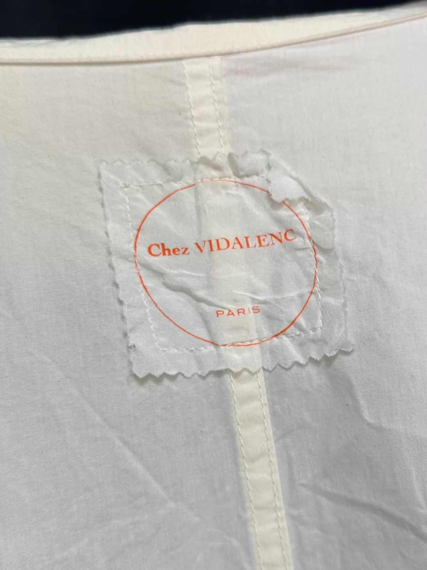 Other Chez VIDALENC Cream Oversize Paper Cotton Crew Overcoat Size US S / EU 44-46 / 1 - 6 Thumbnail