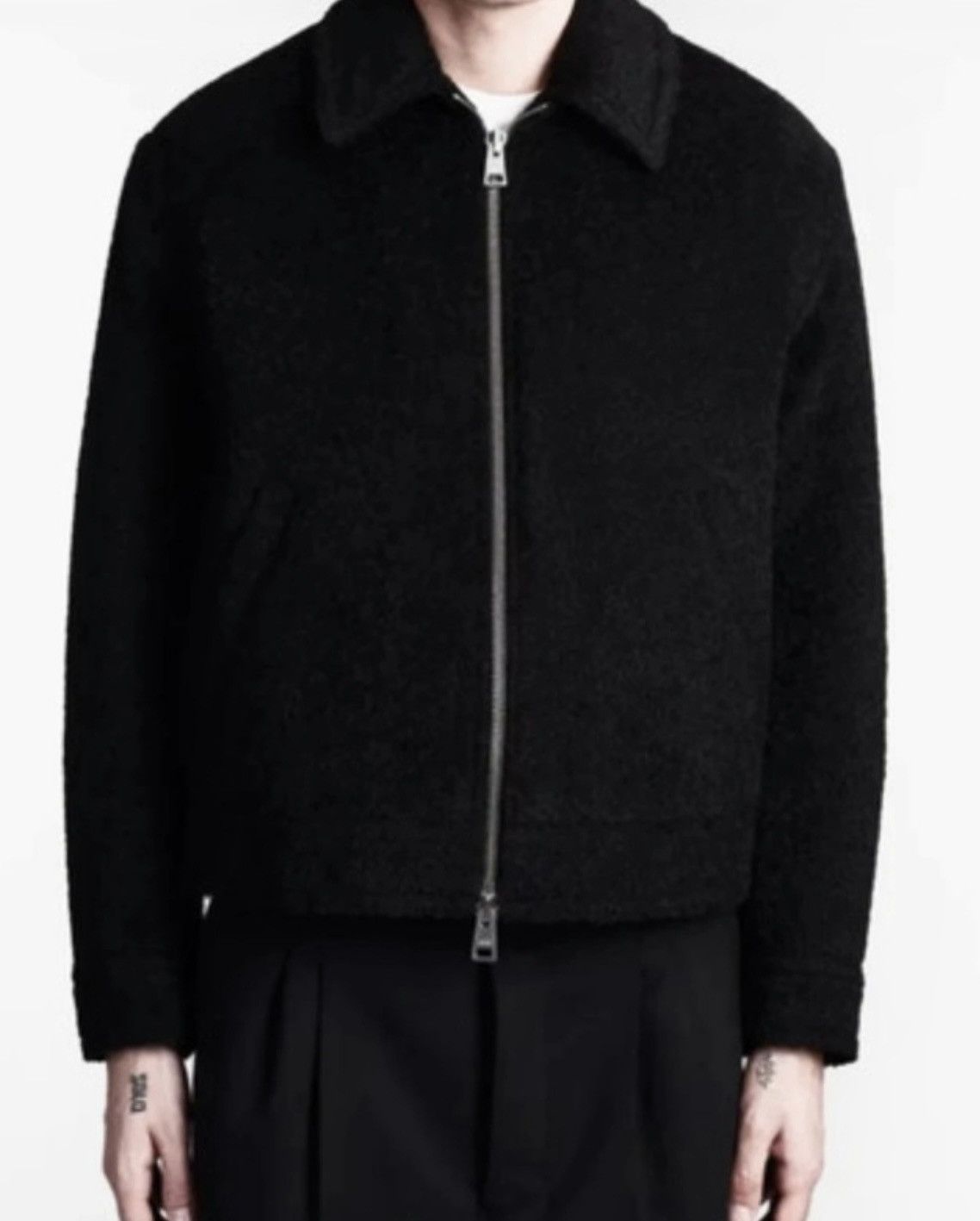 AMI Ami Paris Alexandre Matiussi Cropped Wool Blend Jacket Size US S / EU 44-46 / 1 - 1 Thumbnail
