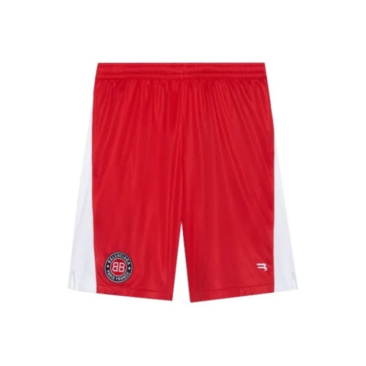 Balenciaga Balenciaga Red Sport Knit Football Shorts Size US 26 / EU 42 - 1 Thumbnail