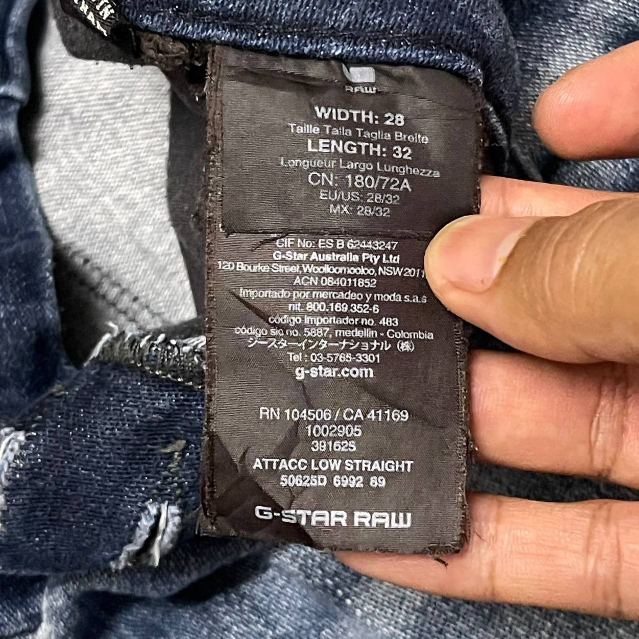 G-Star Vintage G Star Raw Denim Jeans Size US 30 / EU 46 - 10 Thumbnail