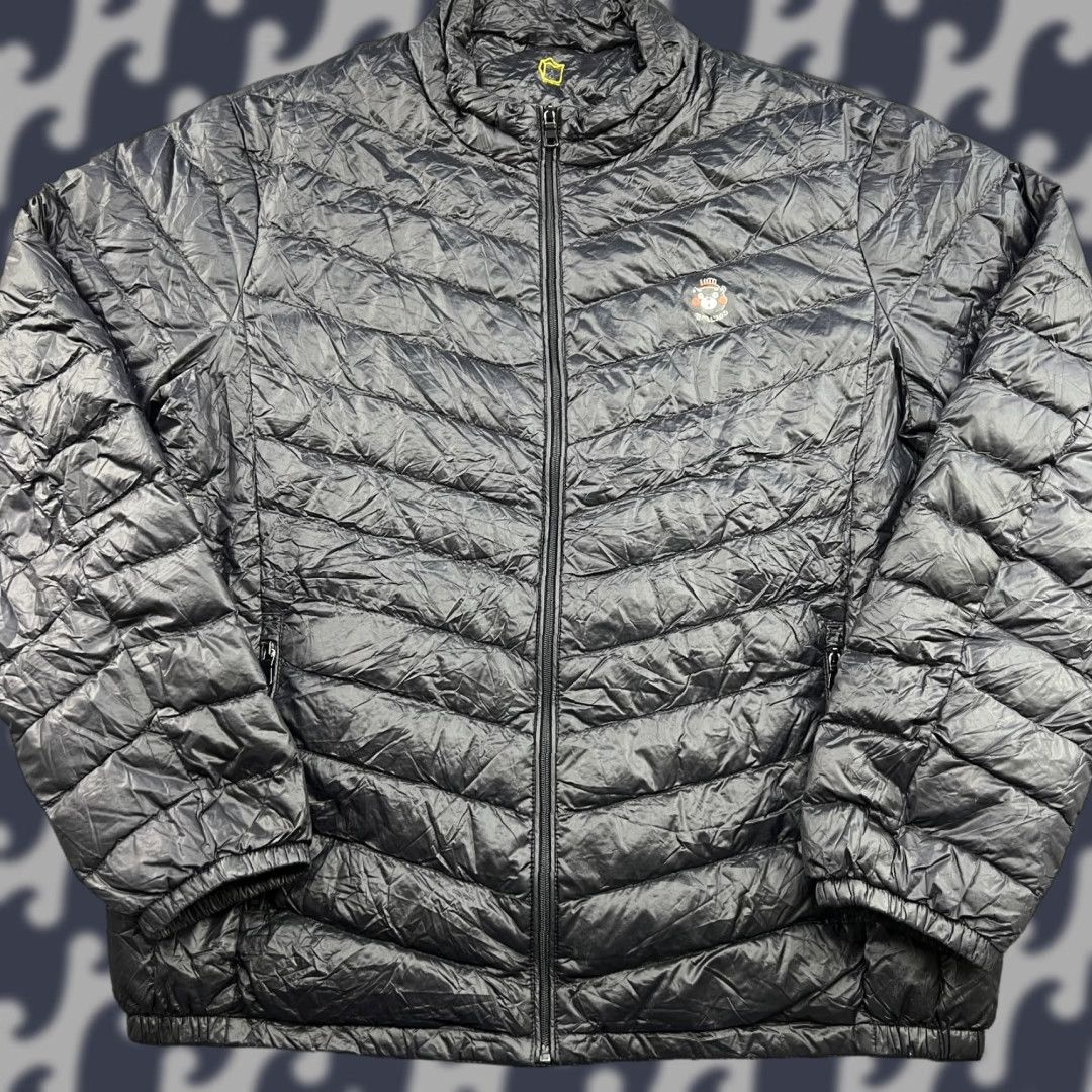 Vintage KUMAMON Mens Down Jacket Large Full Zip Black Mascot Cartoon Jacket Size US L / EU 52-54 / 3 - 1 Thumbnail