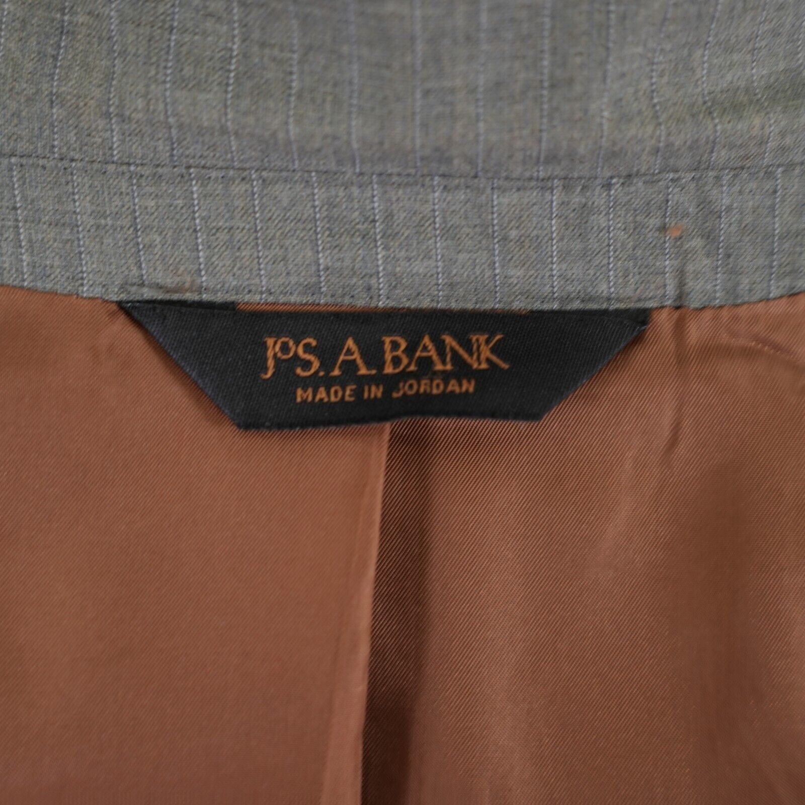 Jos. A. Bank Joseph Jos A Bank Wool Gray W/ Purple Striped Suit Jacket 38 Size 38R - 11 Thumbnail