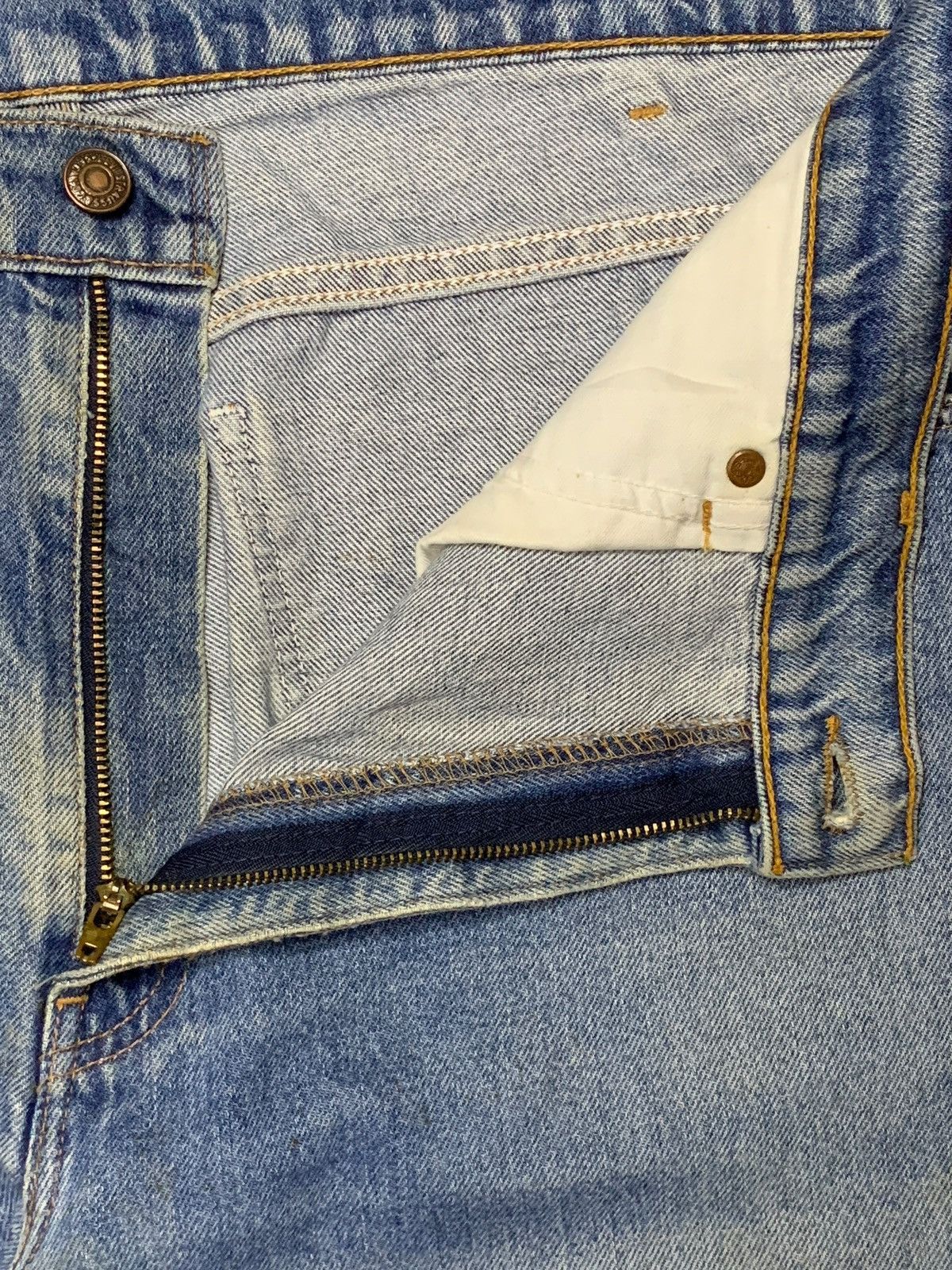 Levi's × Levi's Vintage Clothing Vintage 80s Levis 612 Orange Tab Mud Wash Ripped Baggy Jeans Size US 39 - 9 Thumbnail