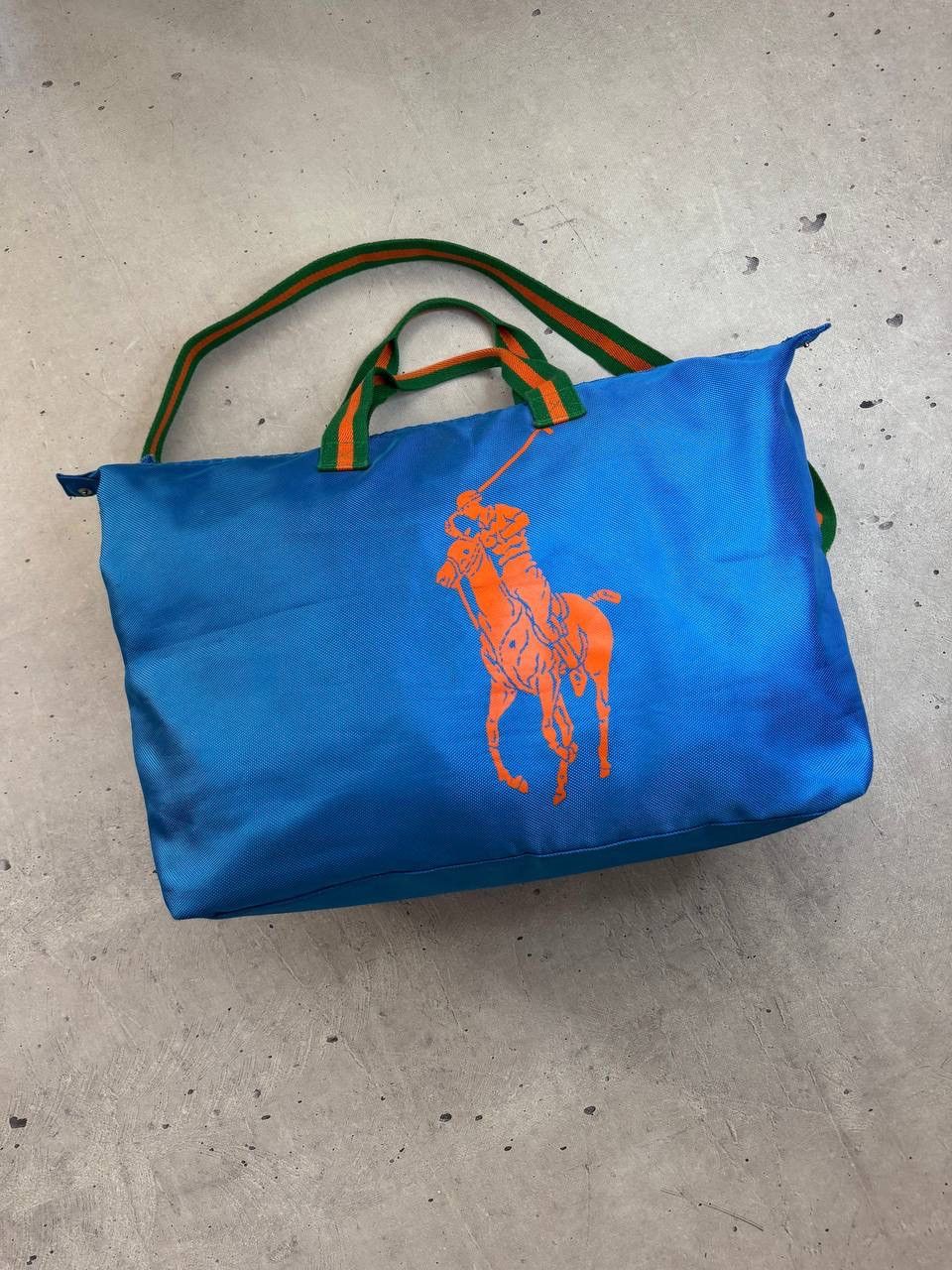 Polo Ralph Lauren Polo Ralph Lauren Large Blue Duffle Bag Big Pony Travel Gym Size ONE SIZE - 2 Thumbnail