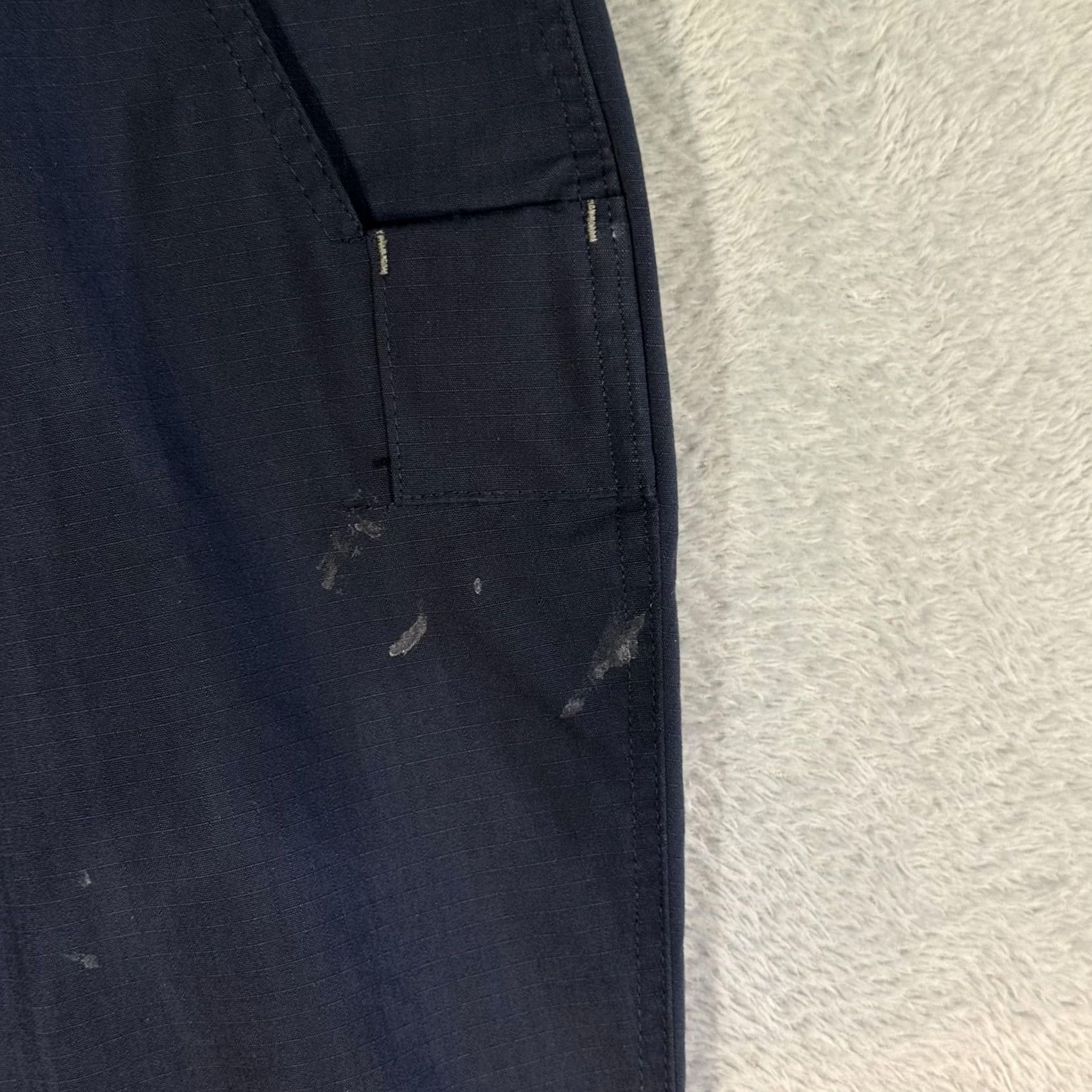 Carhartt Carhartt Pants Mens 34x29 Navy Ripstop Relaxed Fit Workwear Utility Stain Zip Size US 34 / EU 50 - 4 Thumbnail