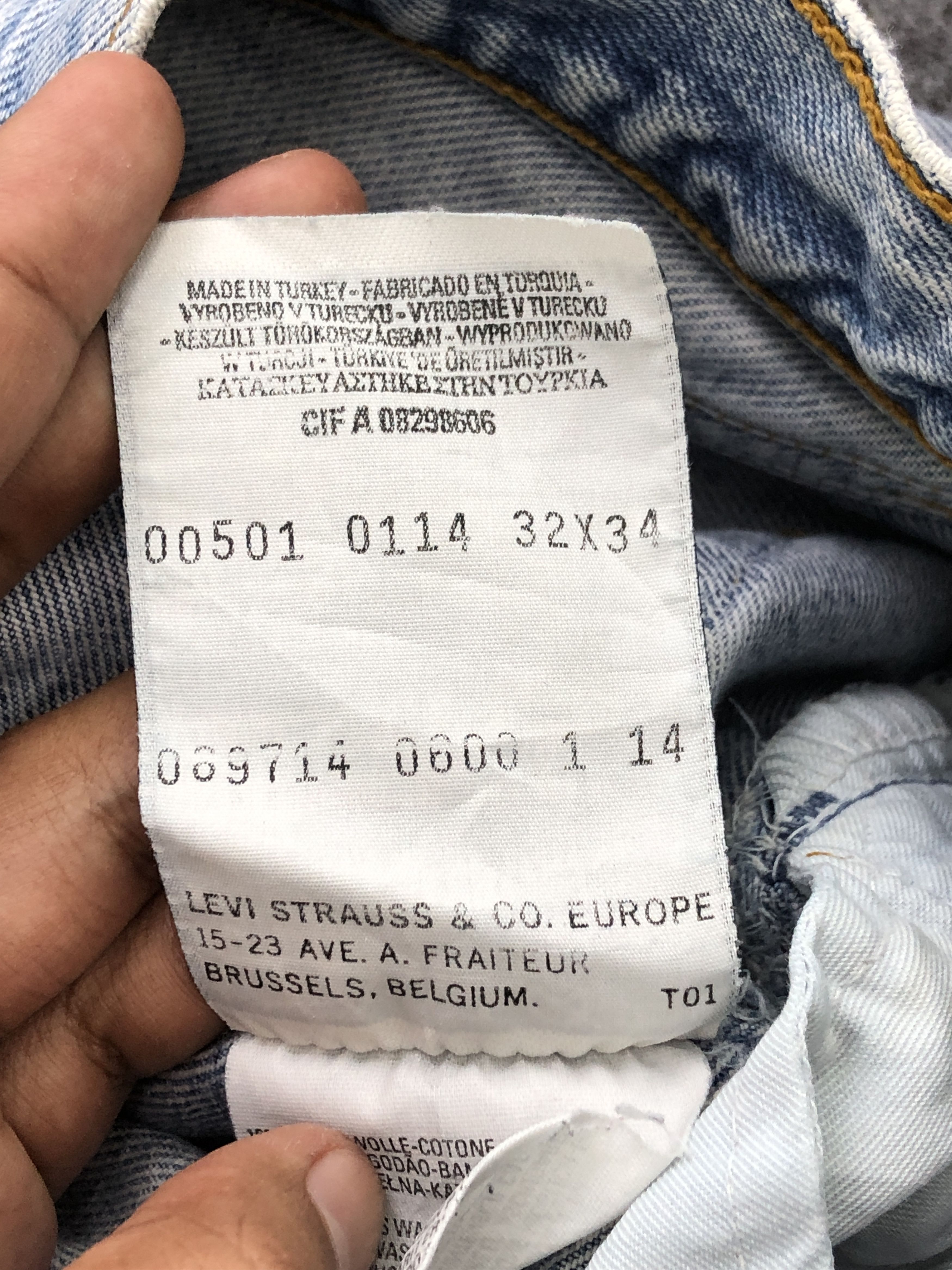 Levi's × Vintage Vintage 90s Levis 501 Light Washed Denim Jeans Size US 33 - 8 Thumbnail