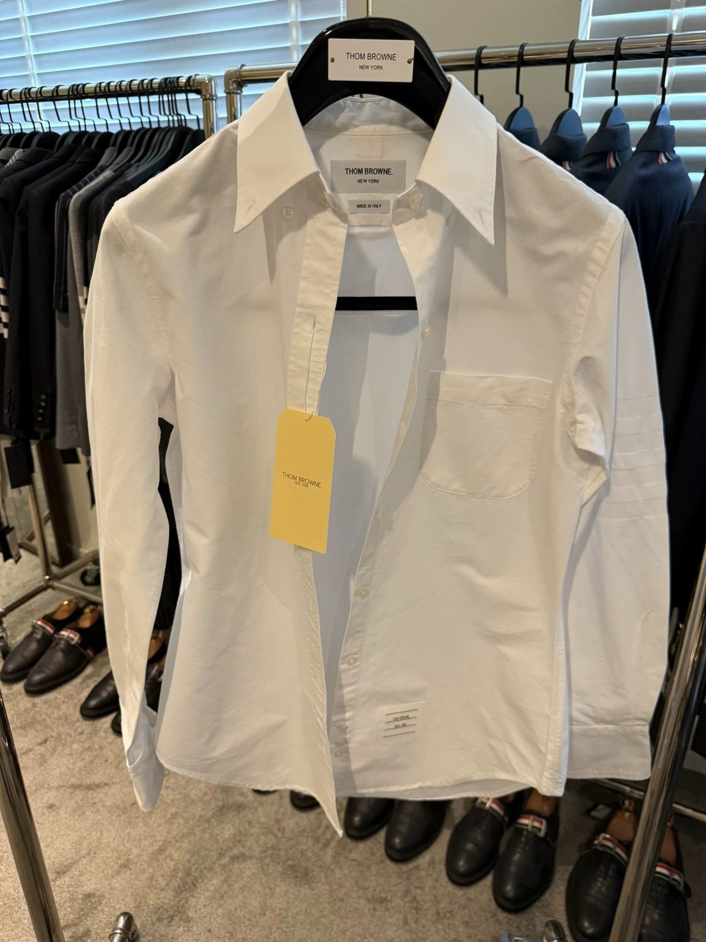 Thom Browne Thom Browne Women's Rare 4-Bar White Shirt Size M / US 6-8 / IT 42-44 - 1 Thumbnail