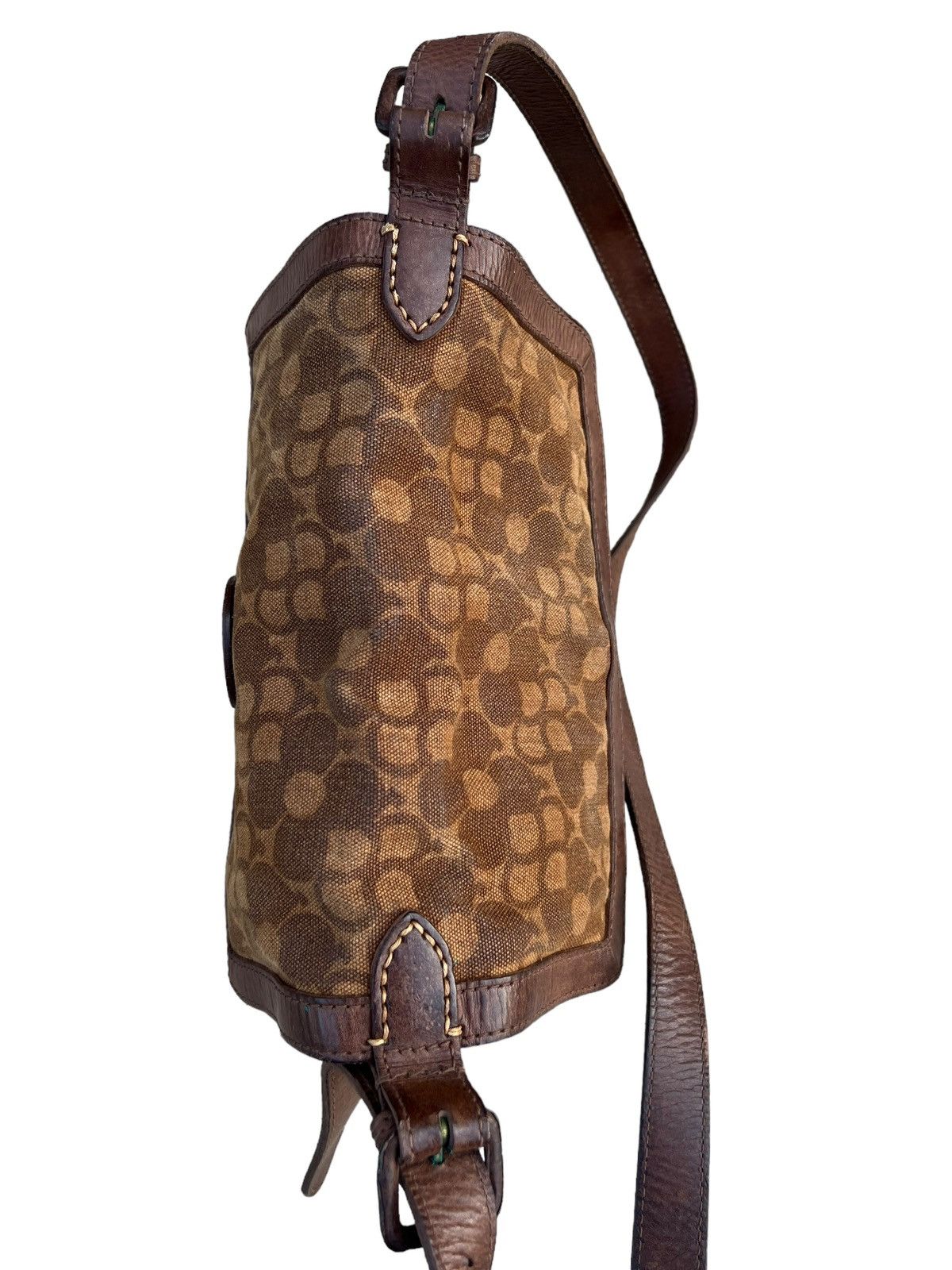 Japanese Brand Genten Japan Hybrid Canvas Leather Bag Size ONE SIZE - 17 Thumbnail