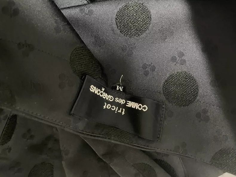 Comme des Garcons Comme des Garcons size M Polka Dot Dark Water Wave Skirt L Size 23" - 6 Thumbnail