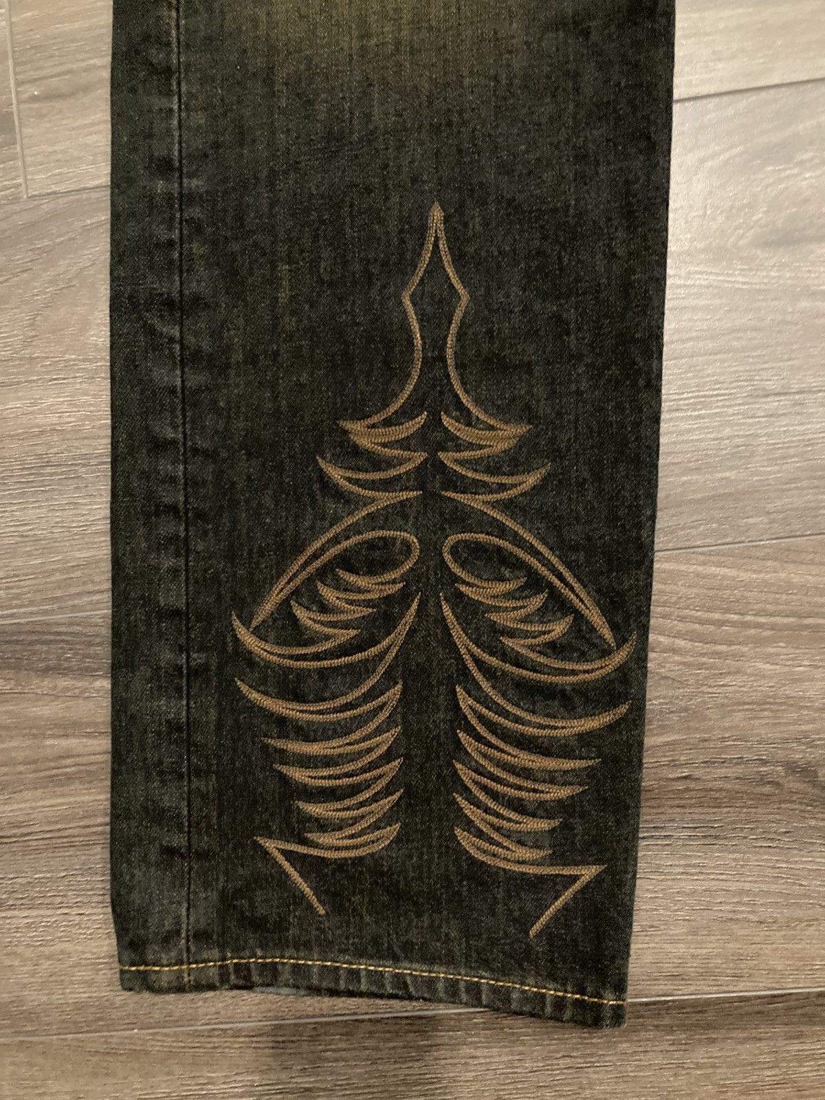 RRL Ralph Lauren RRL Distressed Western Embroidered Jeans Size US 33 - 4 Thumbnail