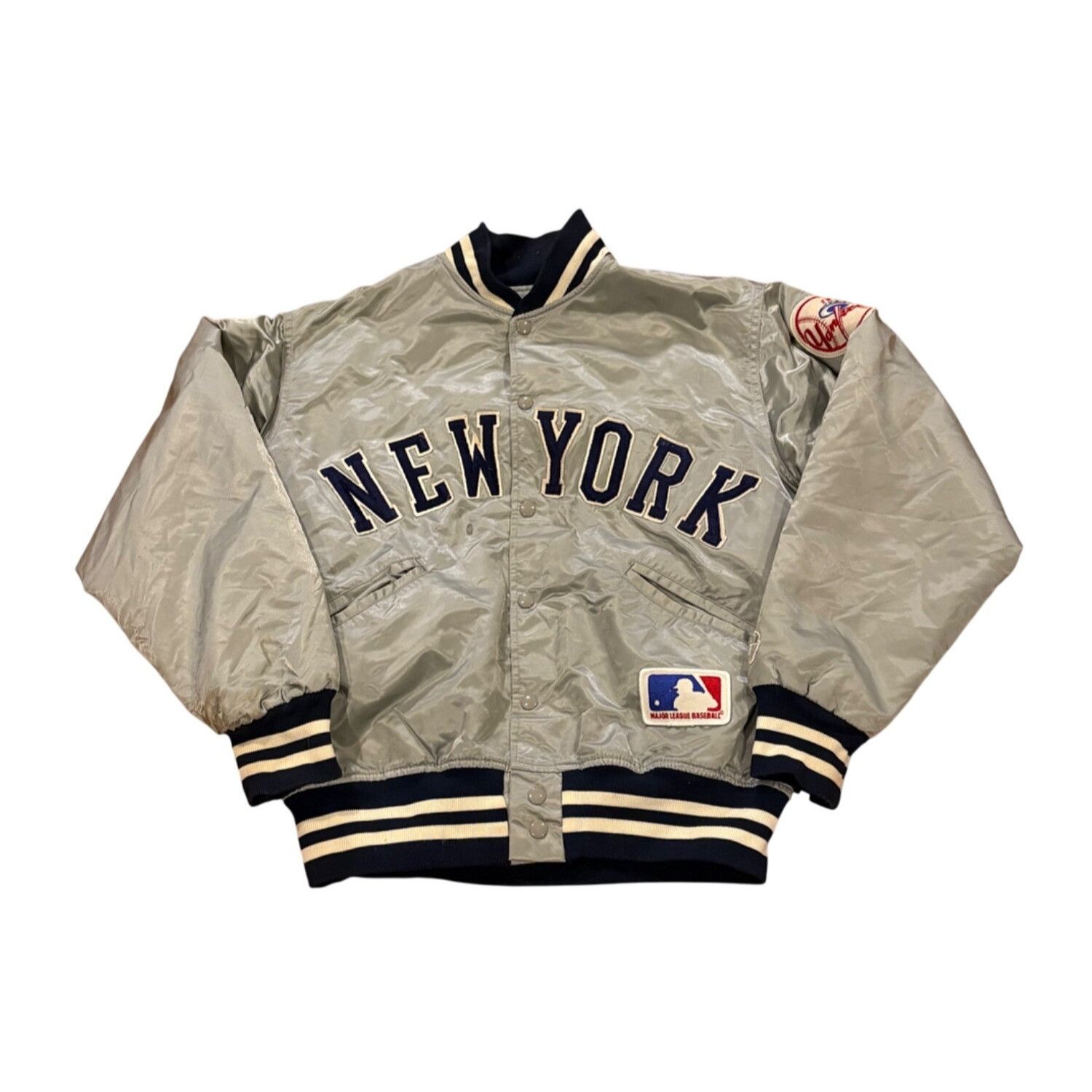 Other Vintage 1980's Felco New York Yankees Gray Satin Jacket Men' Size US M / EU 48-50 / 2 - 1 Thumbnail