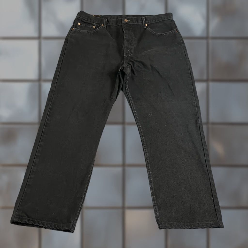 Levi's Vintage Levi's Levi 's 615 Jeans Straight 36 30 Black 90s Orange Tab Zip Fly Cotton Denim Mens Jeans 90s Theme Mens Size US 36 / EU 52 - 1 Thumbnail