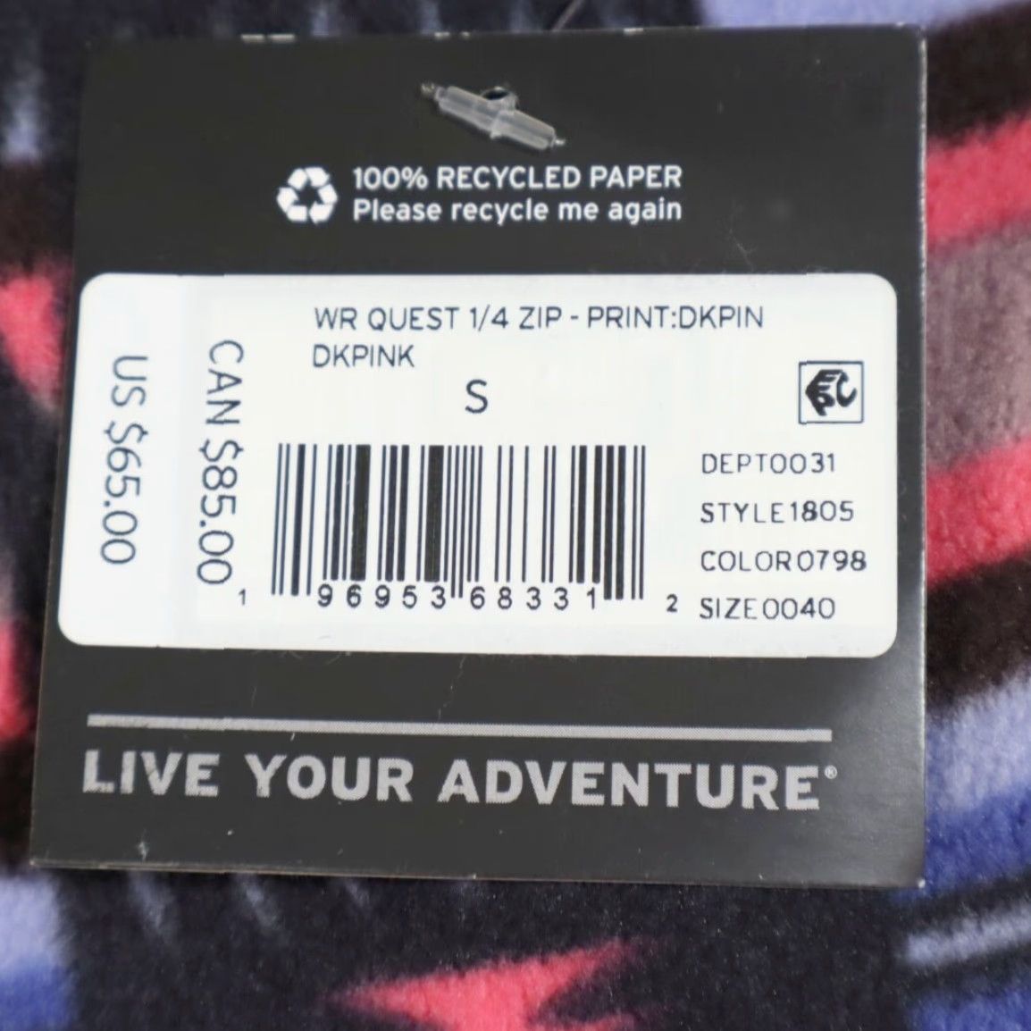 Eddie Bauer Eddie Bauer Quest 1/4 Zip Fleece Aztec All Over Print Mock Long Sleeve Shirt Women's S Size S / US 4 / IT 40 - 6 Thumbnail