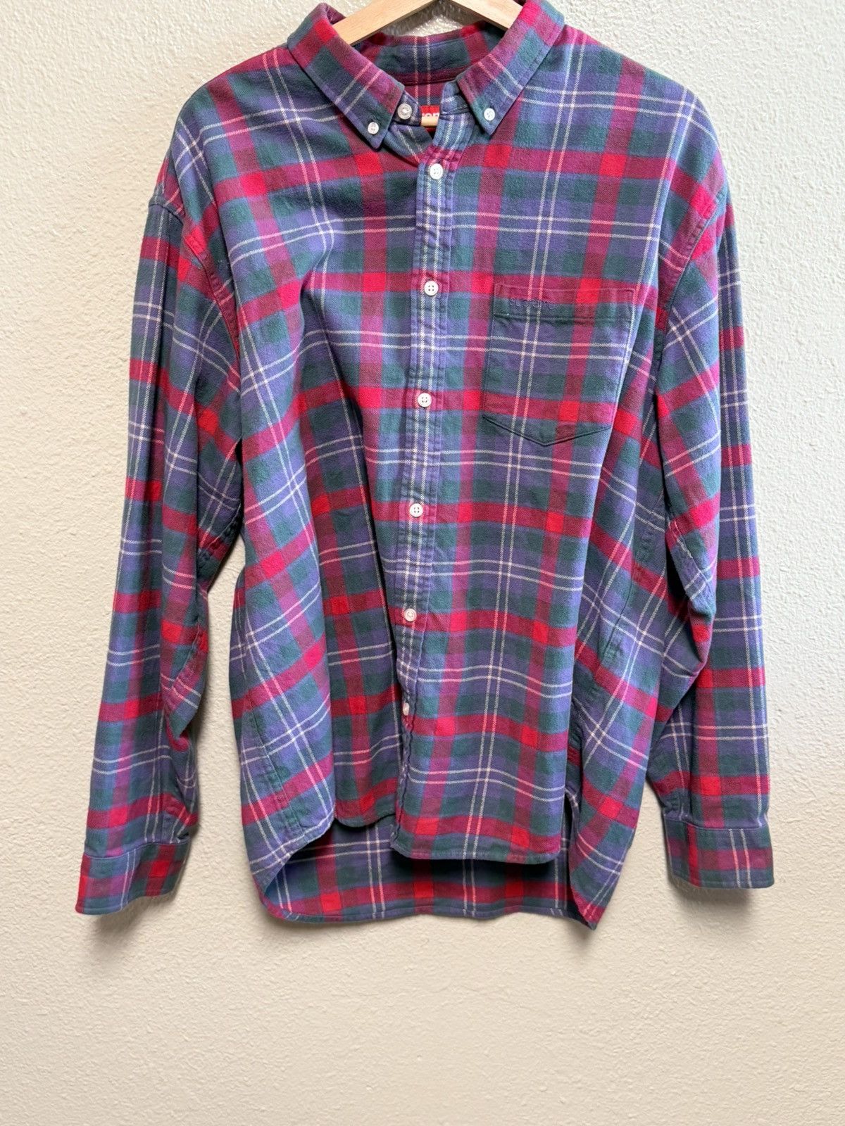 Supreme Supreme Plaid Longsleeve Button Up Size US L / EU 52-54 / 3 - 1 Thumbnail