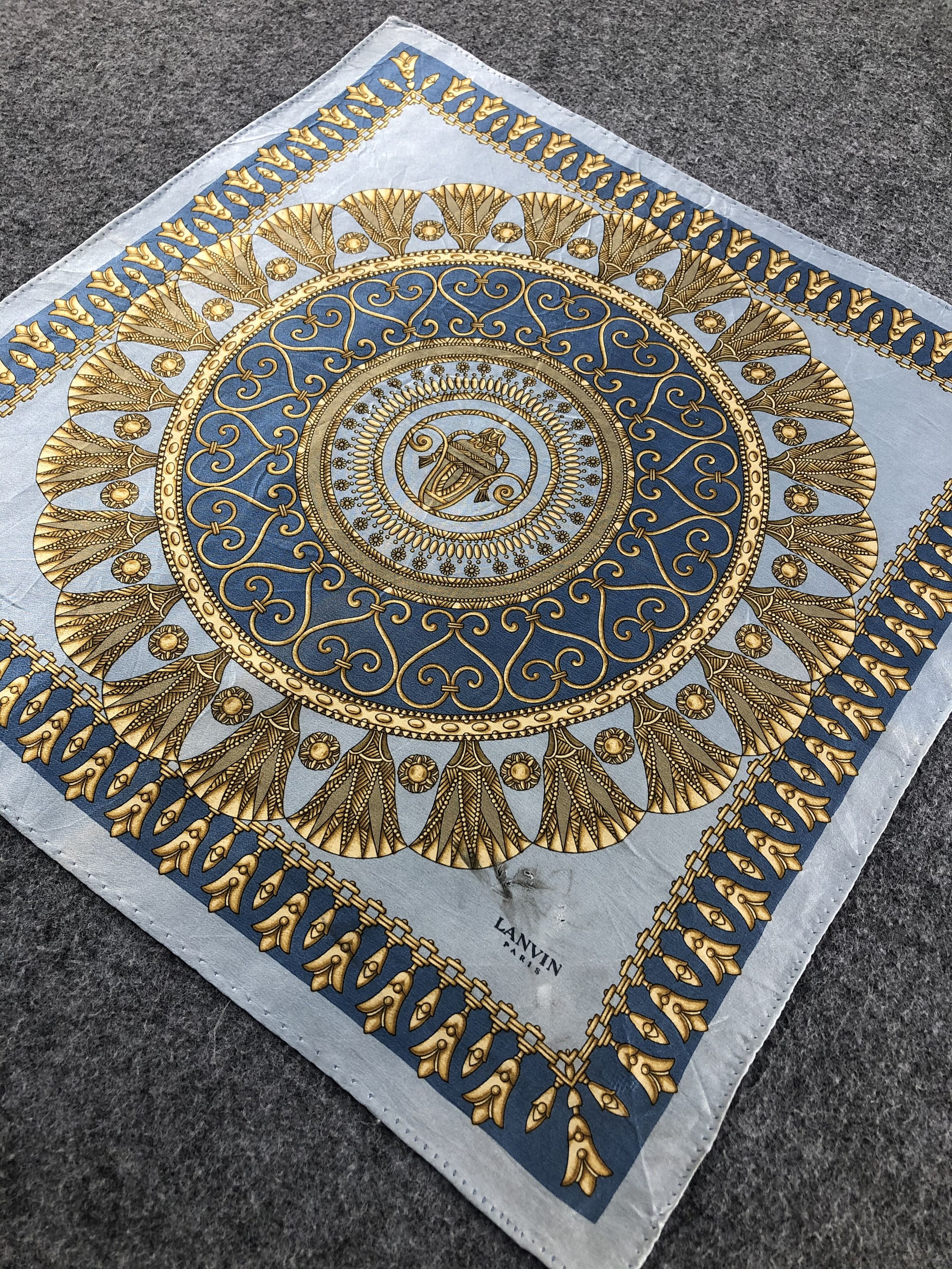 Lanvin × Vintage Lanvin Silk Mini Handkerchief / Bandana / Neckerchief Size ONE SIZE - 2 Thumbnail