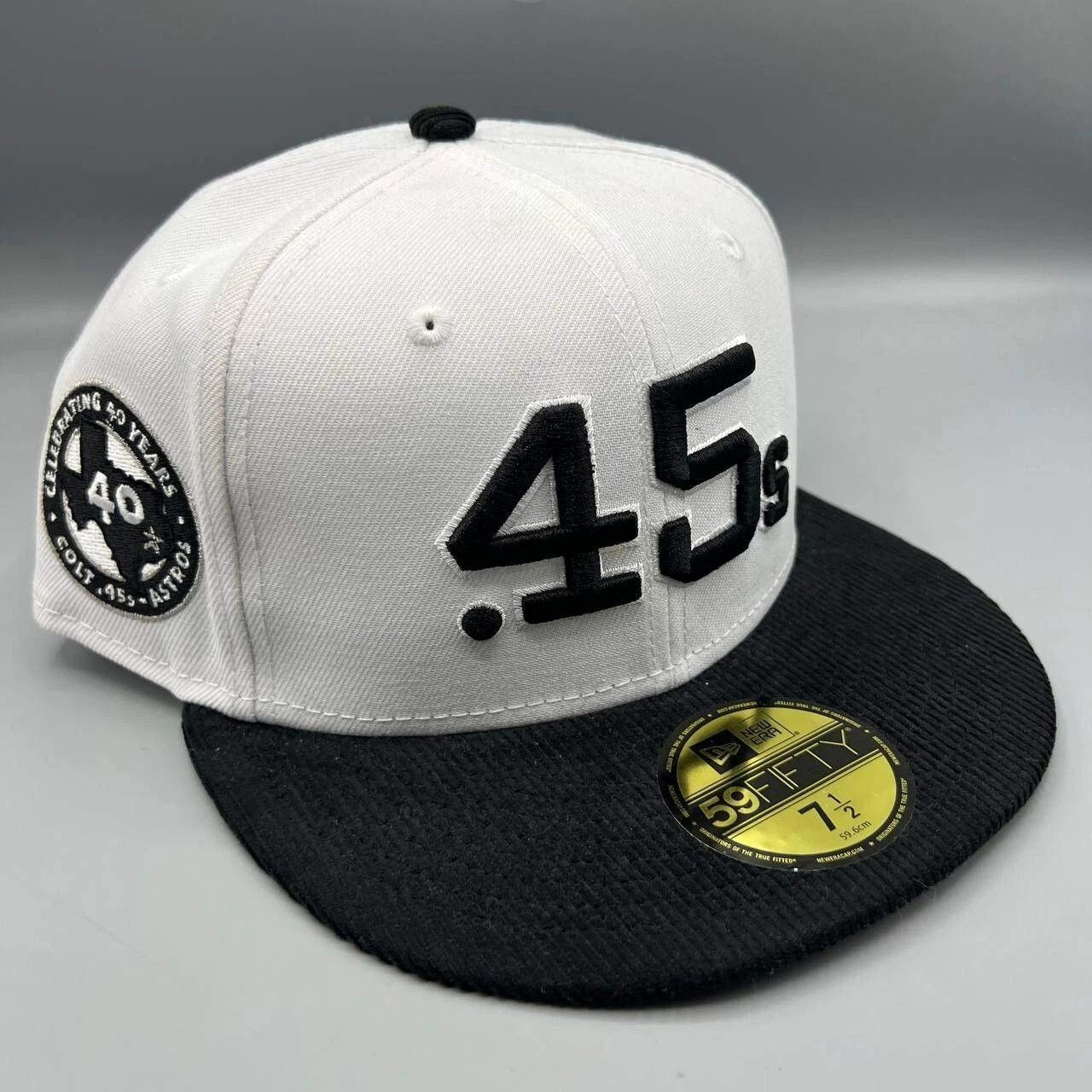 New Era Houston Astros Colt 45s Hat Men 7 1/2 Corduroy Fitted Cap Size ONE SIZE - 1 Thumbnail