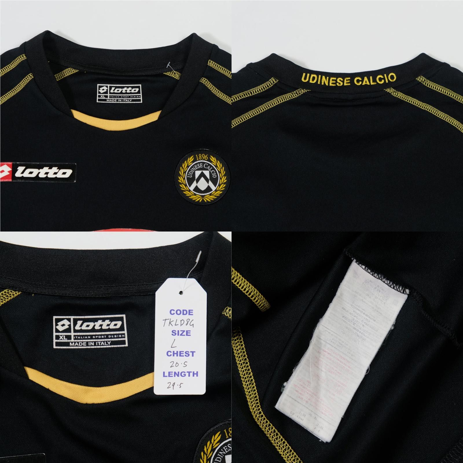 Lotto Sport 2005/06 Udinese Away Shirt (L) Size US L / EU 52-54 / 3 - 4 Thumbnail