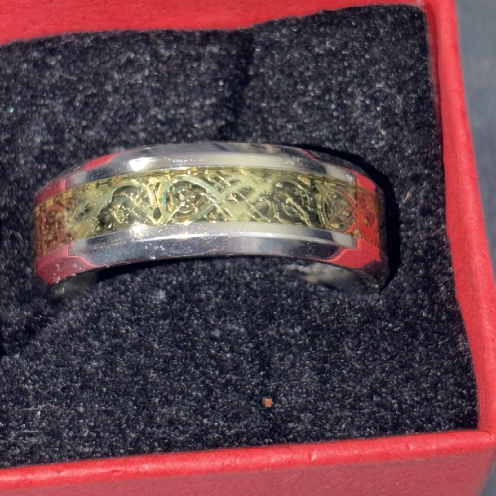The Unbranded Brand Tungsten Celtic Men’s Band Ring Size ONE SIZE - 3 Thumbnail