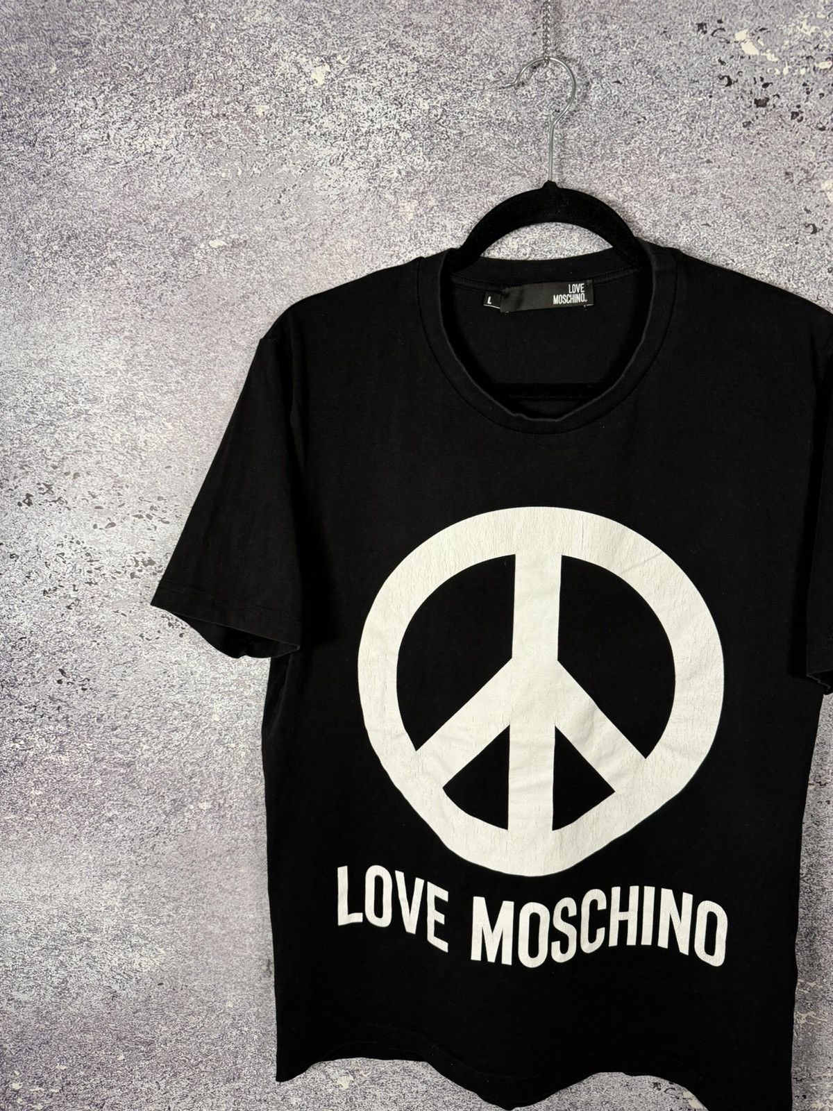 Moschino × Vintage Vintage Love Moschino T-Shirt Men’s Luxury Big Logo Black Size US L / EU 52-54 / 3 - 3 Thumbnail