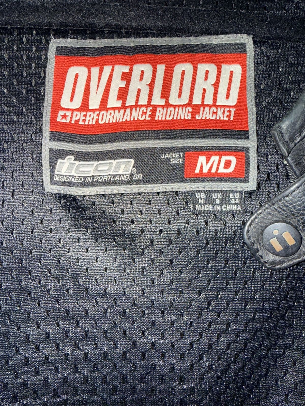 ICON Motorsports ICON Overlord Leather Moto Jacket Black M Techwear Size US M / EU 48-50 / 2 - 4 Thumbnail