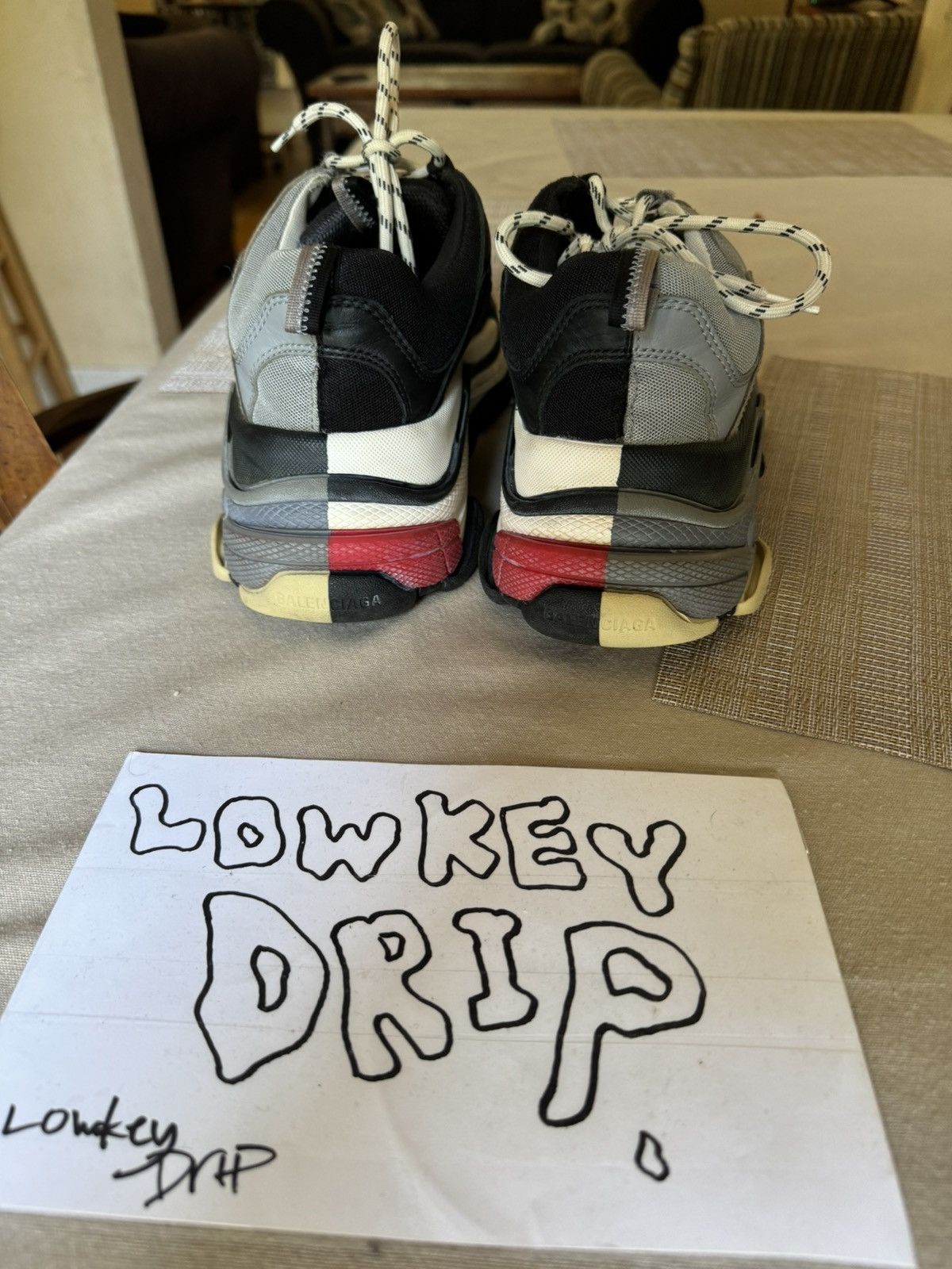 Balenciaga Balenciaga Triple S Sneaker 'Split' Size US 12 / EU 45 - 6 Thumbnail