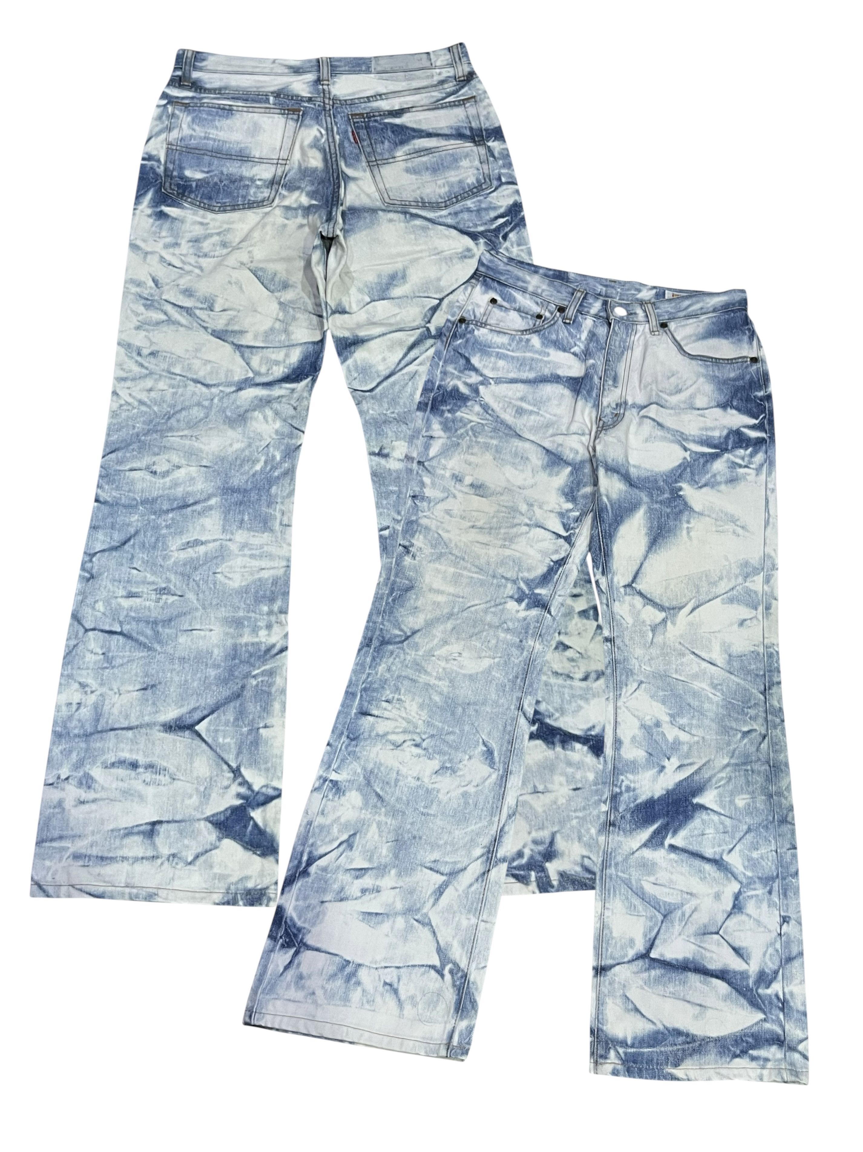 Big John ULTRA RARE🔥90’s BIG JOHN BIG-WASHING Acid Wash Flare Denim Size US 29 - 3 Thumbnail
