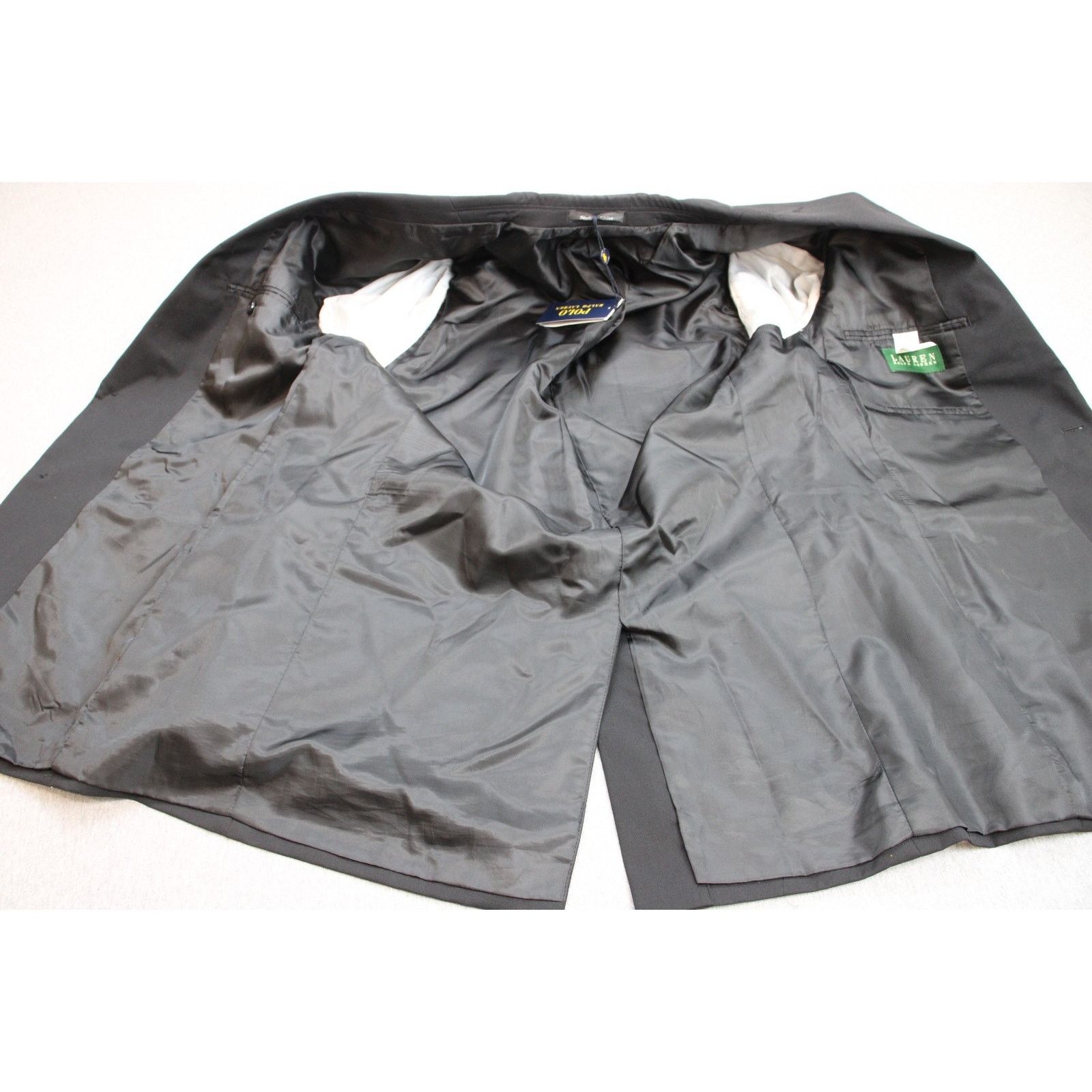 Lauren Ralph Lauren Lauren Ralph Lauren Blazer Mens 42L Black Wool Blend Size 42L - 4 Thumbnail