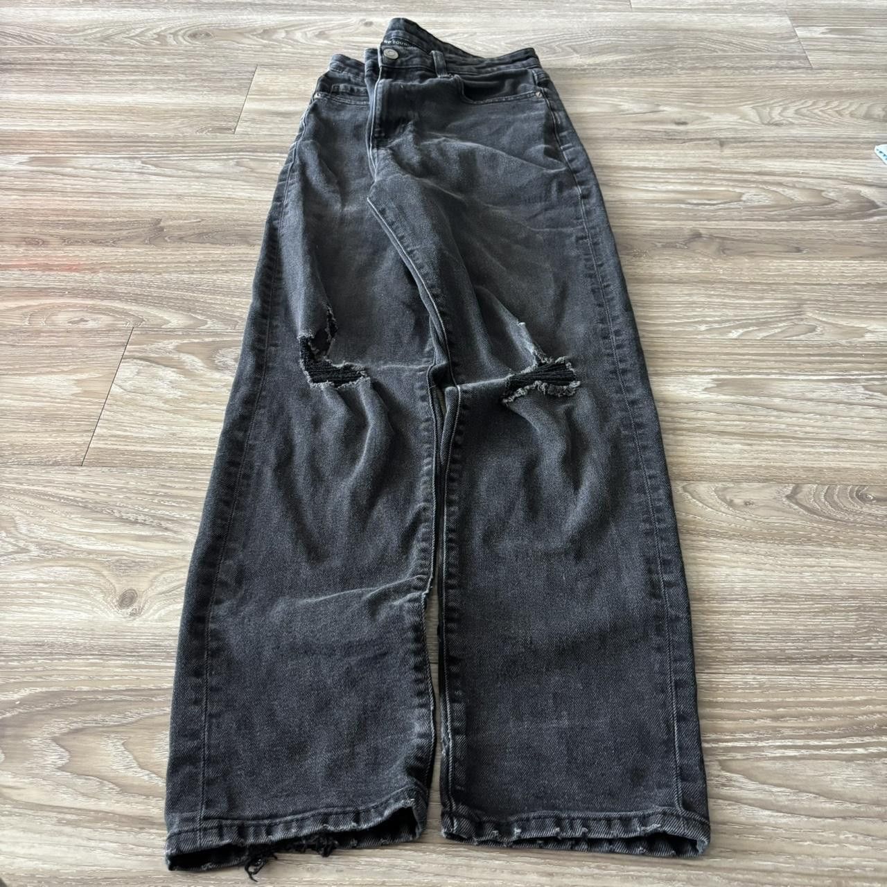 Japanese Brand Crazy Vintage Y2K/2000s Grunge Black Distressed Denim Jeans! 30x30 Size US 30 / EU 46 - 3 Thumbnail
