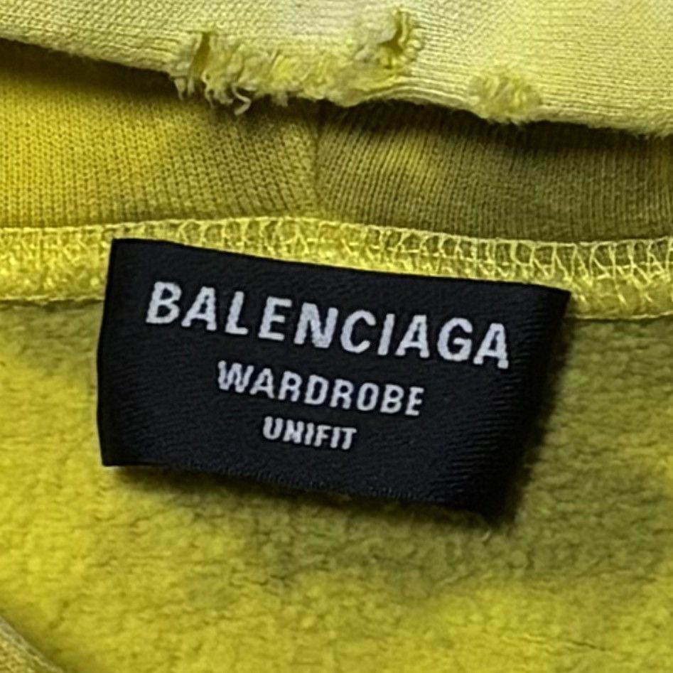 Balenciaga FALL 21 BALENCIAGA DESTROYED HOODIE 1 OF 1 MUD FADE CUSTOM Size US S / EU 44-46 / 1 - 11 Thumbnail